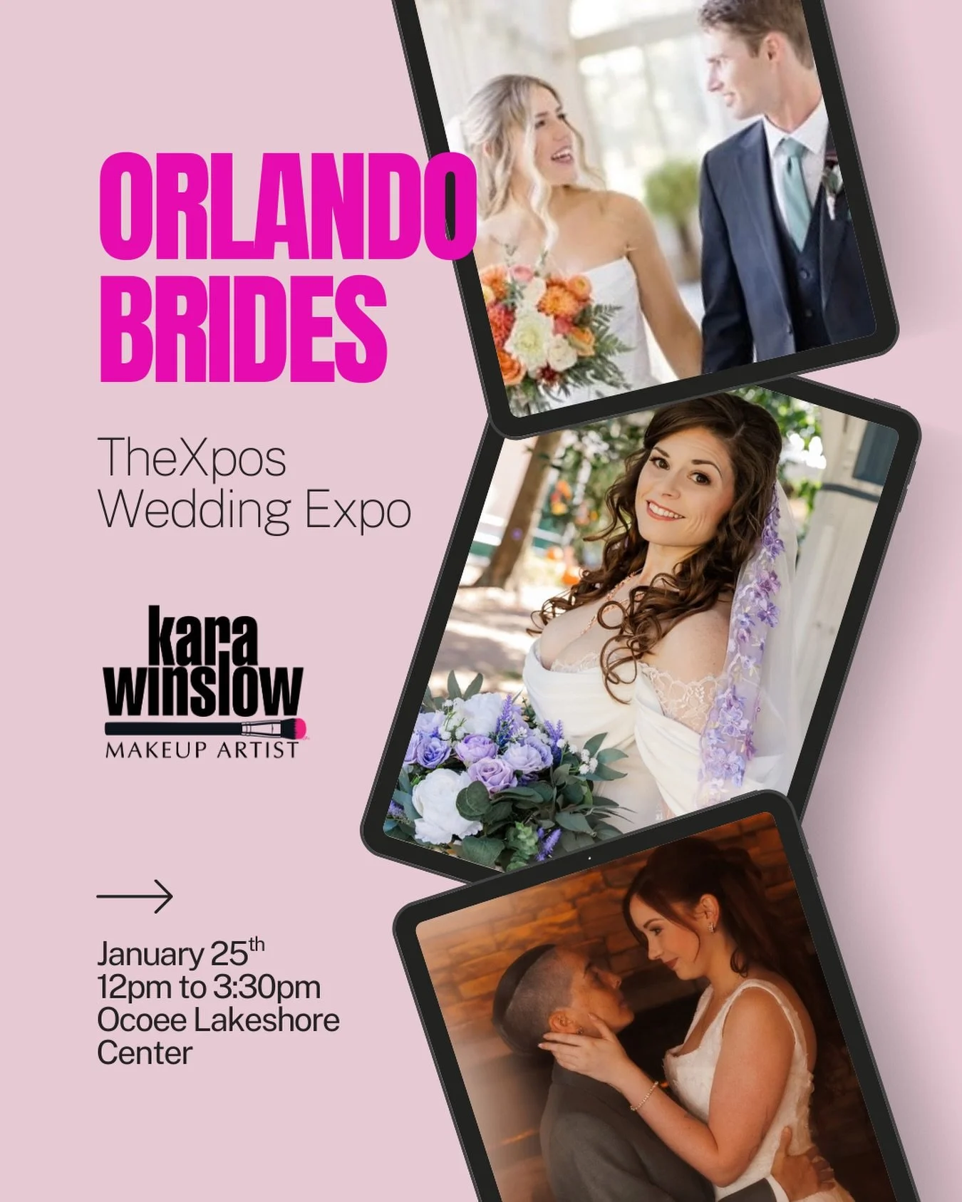 Orlando brides to be I&rsquo;m coming your way,  I&rsquo;m excited to announce I&rsquo;ll be at @thexposflorida wedding expo there on January 25th.  Not only will I have a booth but you&rsquo;ll see my work on the models.  And of course I&rsquo;ll ha