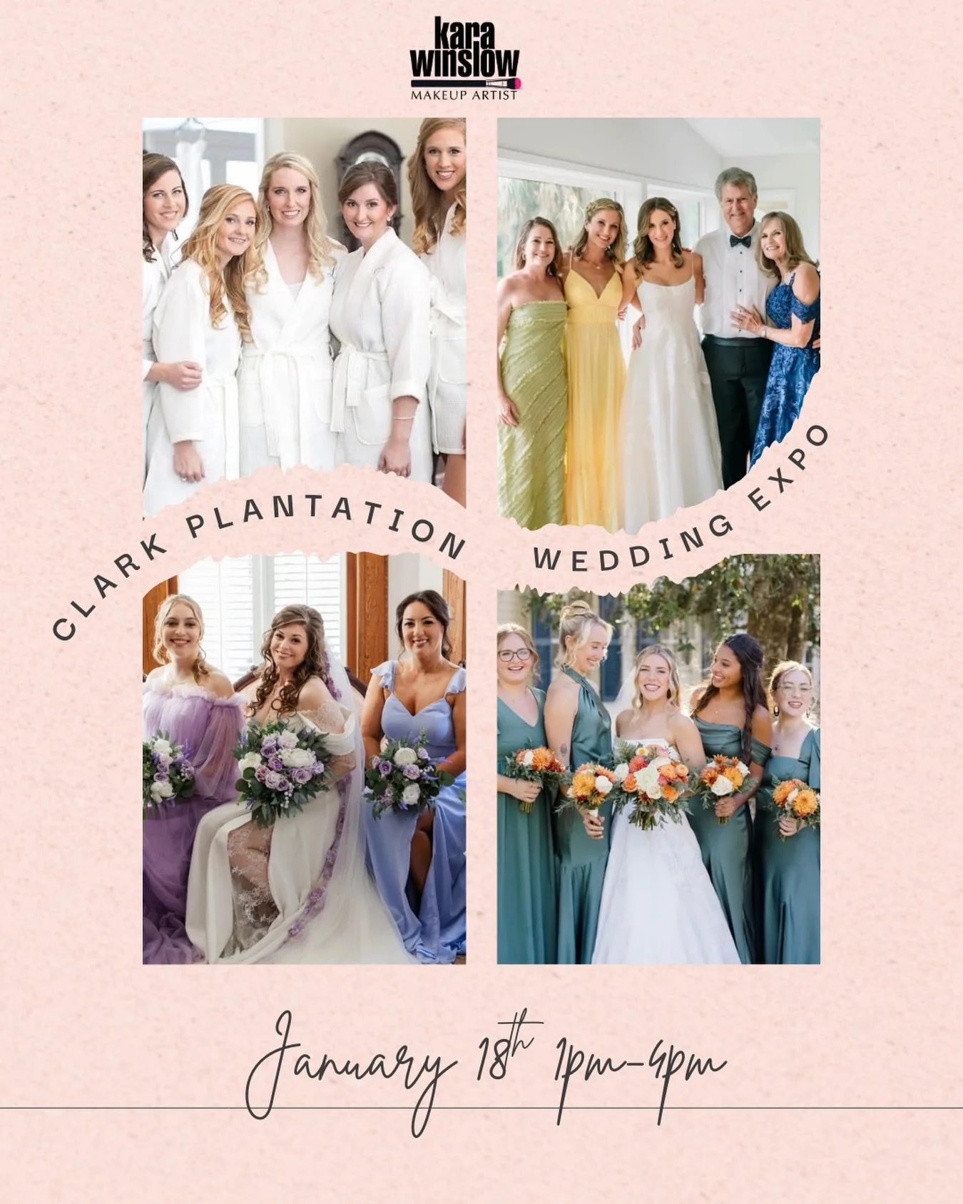 Come see me at @clarkplantation on Sunday for the best rate I&rsquo;ll be offering all year for wedding packages, the chance to win a goodie bag of makeup or a gift card for a standard session.  Plus I&rsquo;ll have special guests at my booth that yo