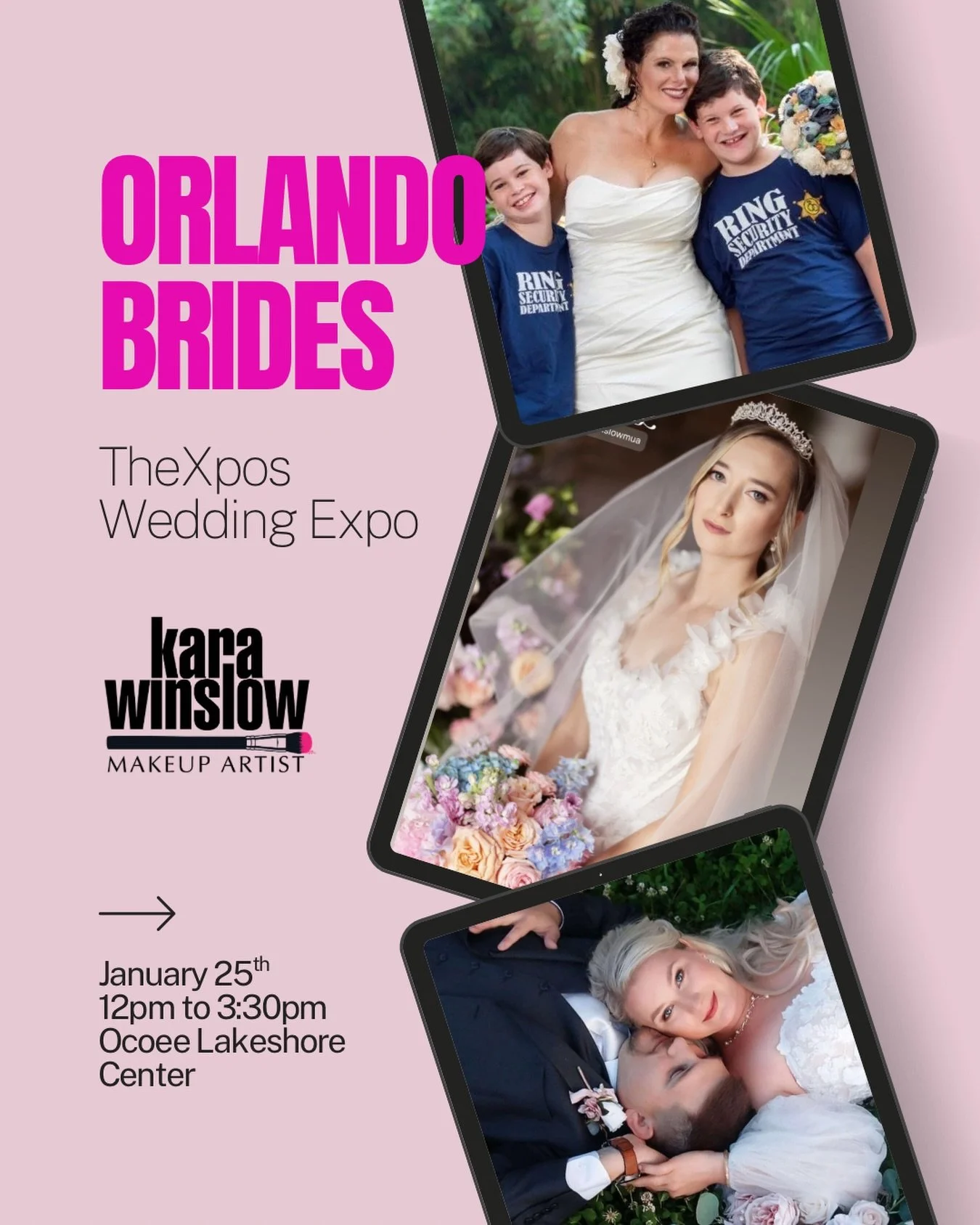Brides to be come see me Sunday in Orlando for @thexposflorida wedding expo at @ocoeelakeshorecenter.  I&rsquo;ll be offering brides that book their wedding at the expo $150 off their package plus an extra hour of touchups after the ceremony for free