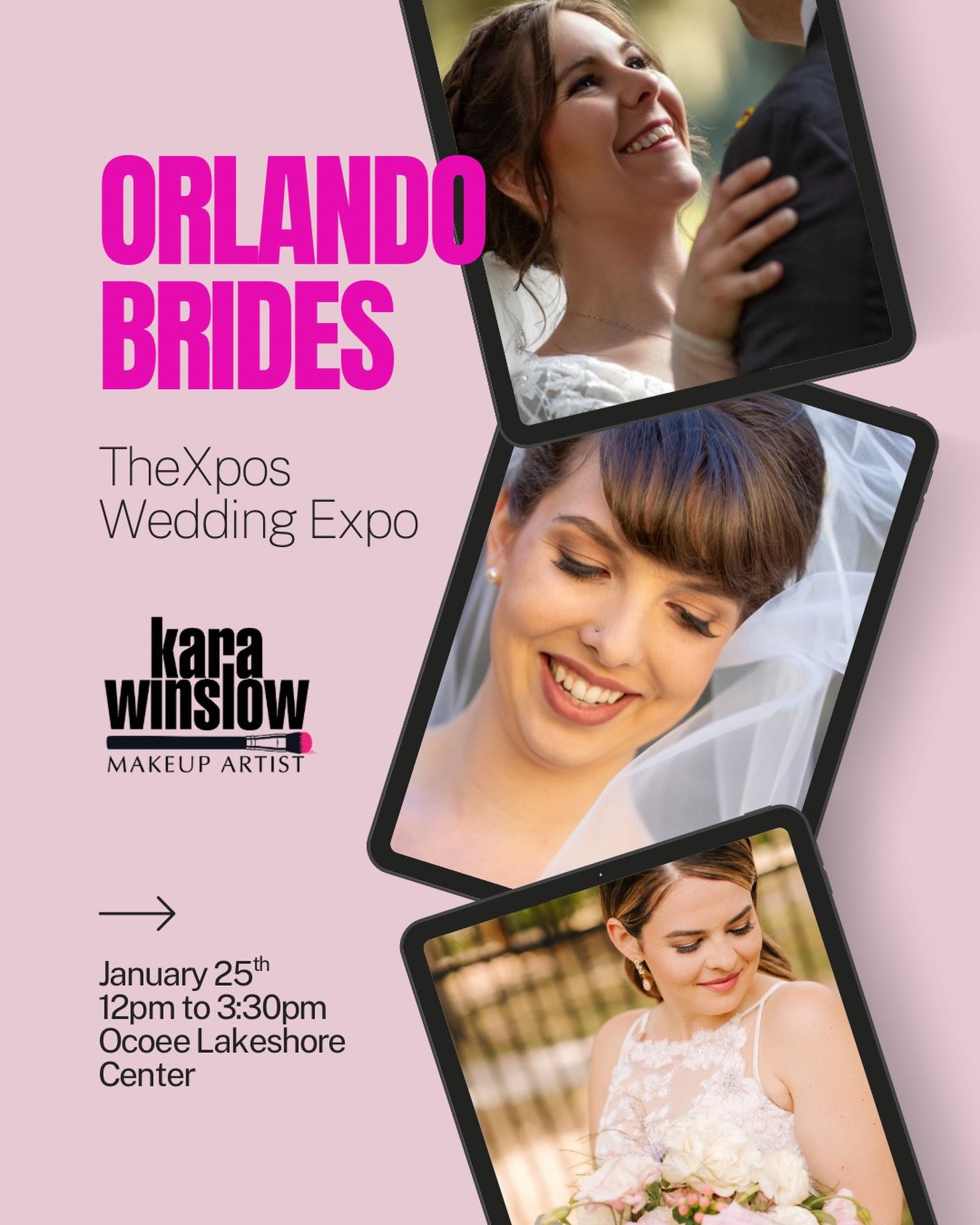 Orlando area brides I&rsquo;ll be at @thexposflorida wedding expo on Sunday at @ocoeelakeshorecenter.  Specials and draws for brides that come to visit my booth.