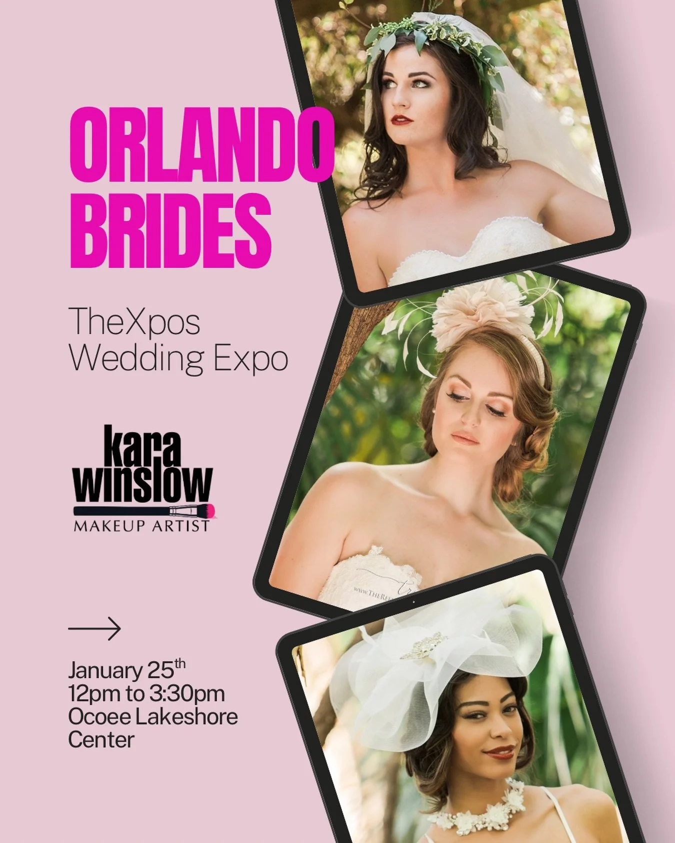 Tomorrow is the day.  Who&rsquo;s coming to see me at the Orlando @thexposflorida wedding expo at the @ocoeelakeshorecenter tomorrow. 

Brides if you book your wedding makeup at my booth I&rsquo;ll be offering $150 off your package plus an extra  hou