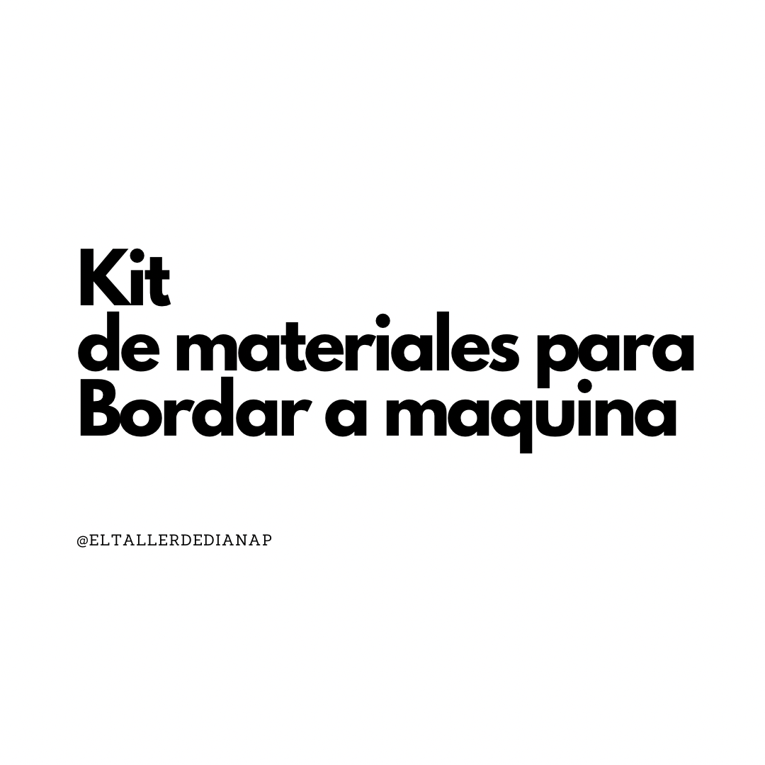 Kit de bordado a maquina