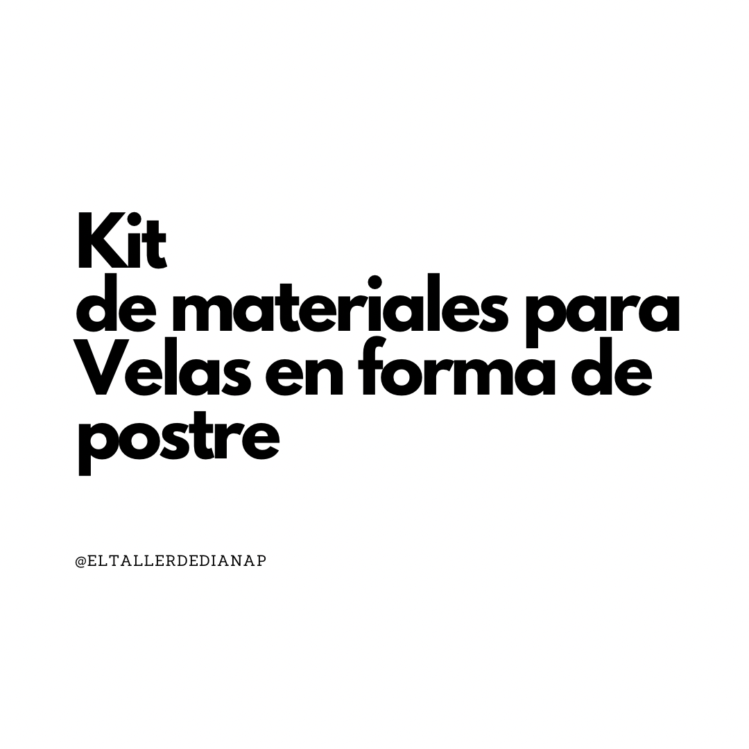 kit de velas para forma de postre