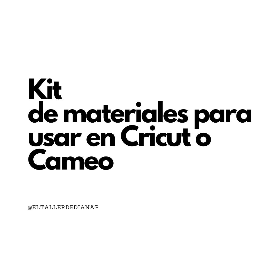 Kit basico de cricut o cameo