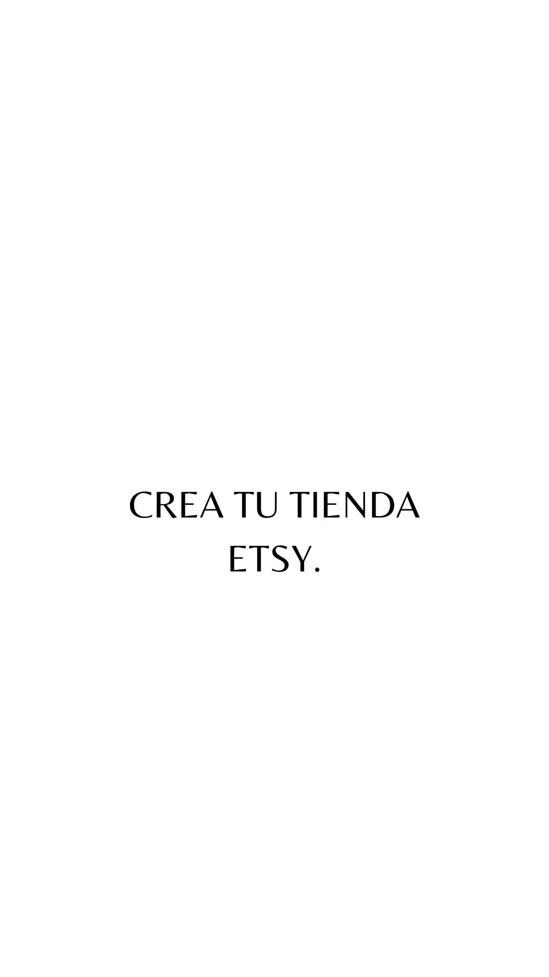 CREA TU TIENDA EN ETSY