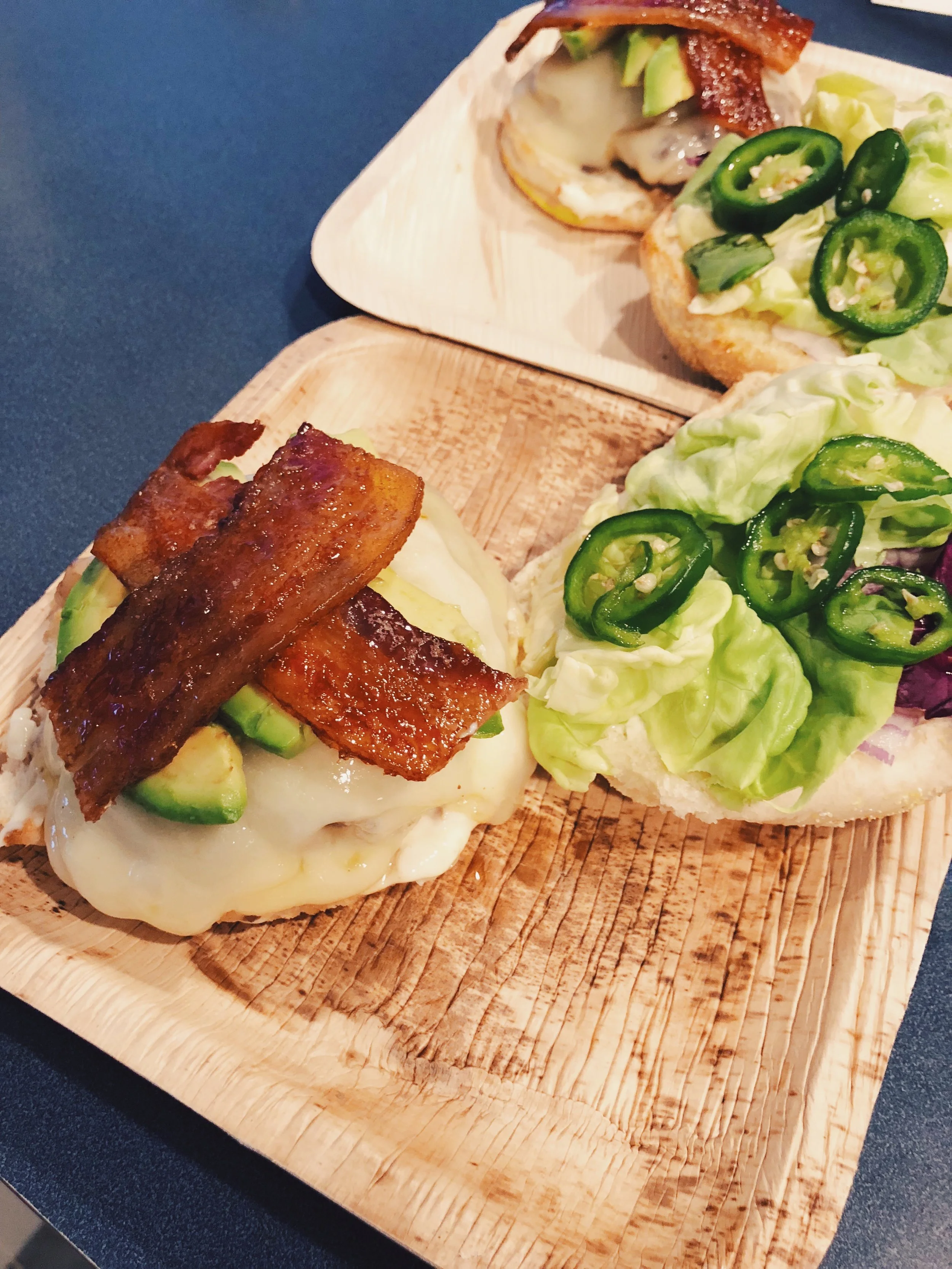 Triple Cheese Bacon Avocado Burgers