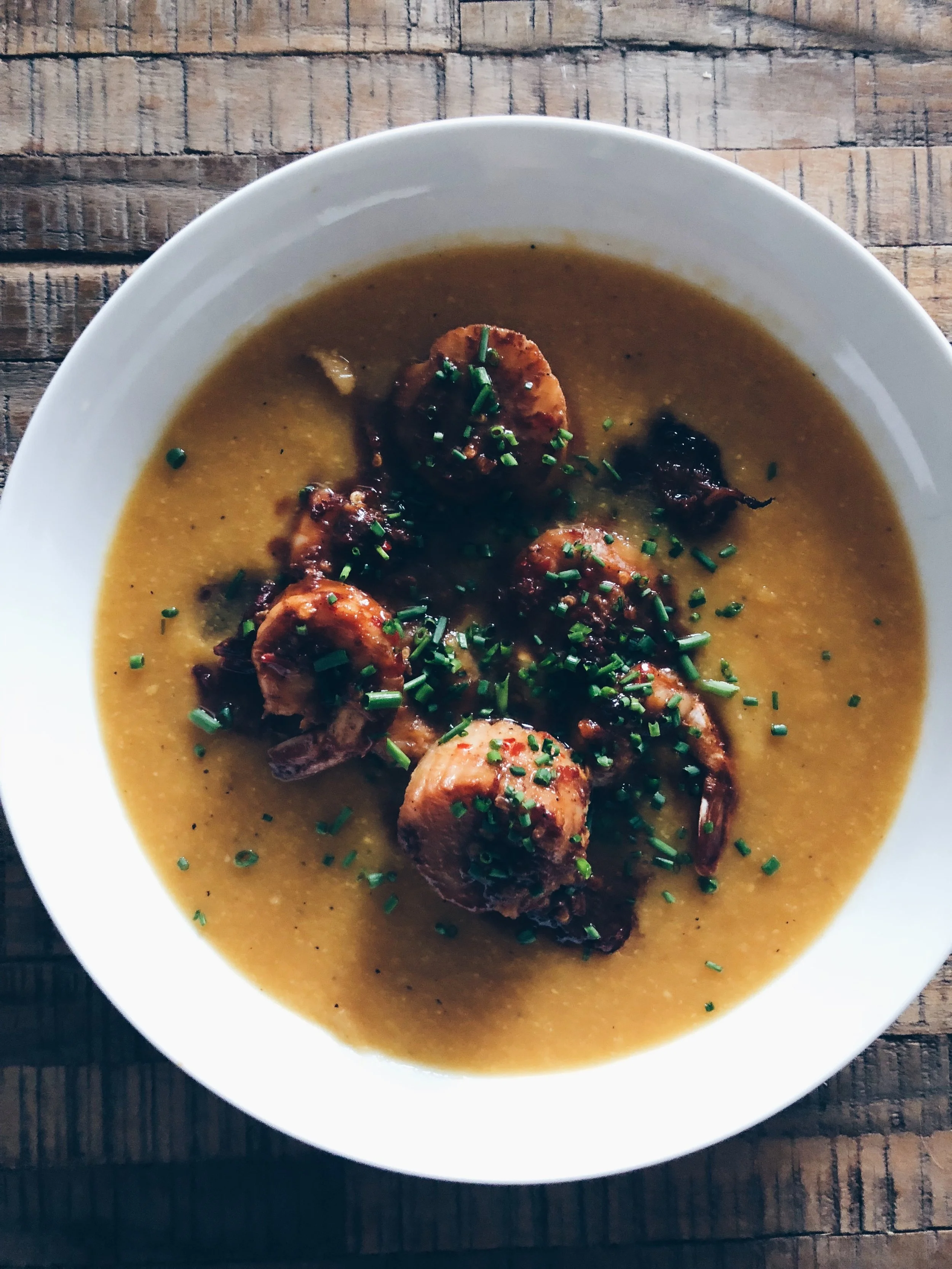 Seafood &amp; Butternut Squash Chowder