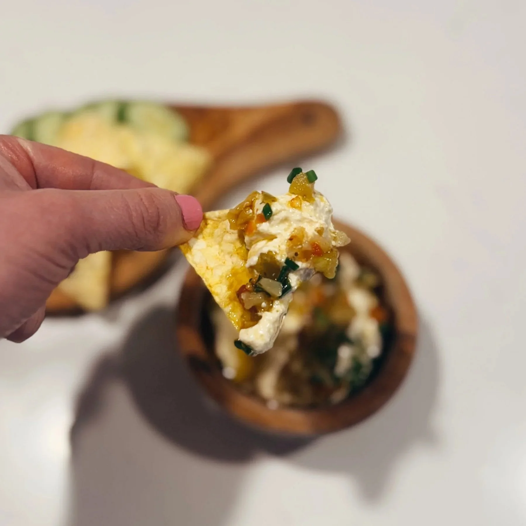 Giardineira-Cottage Cheese Dip