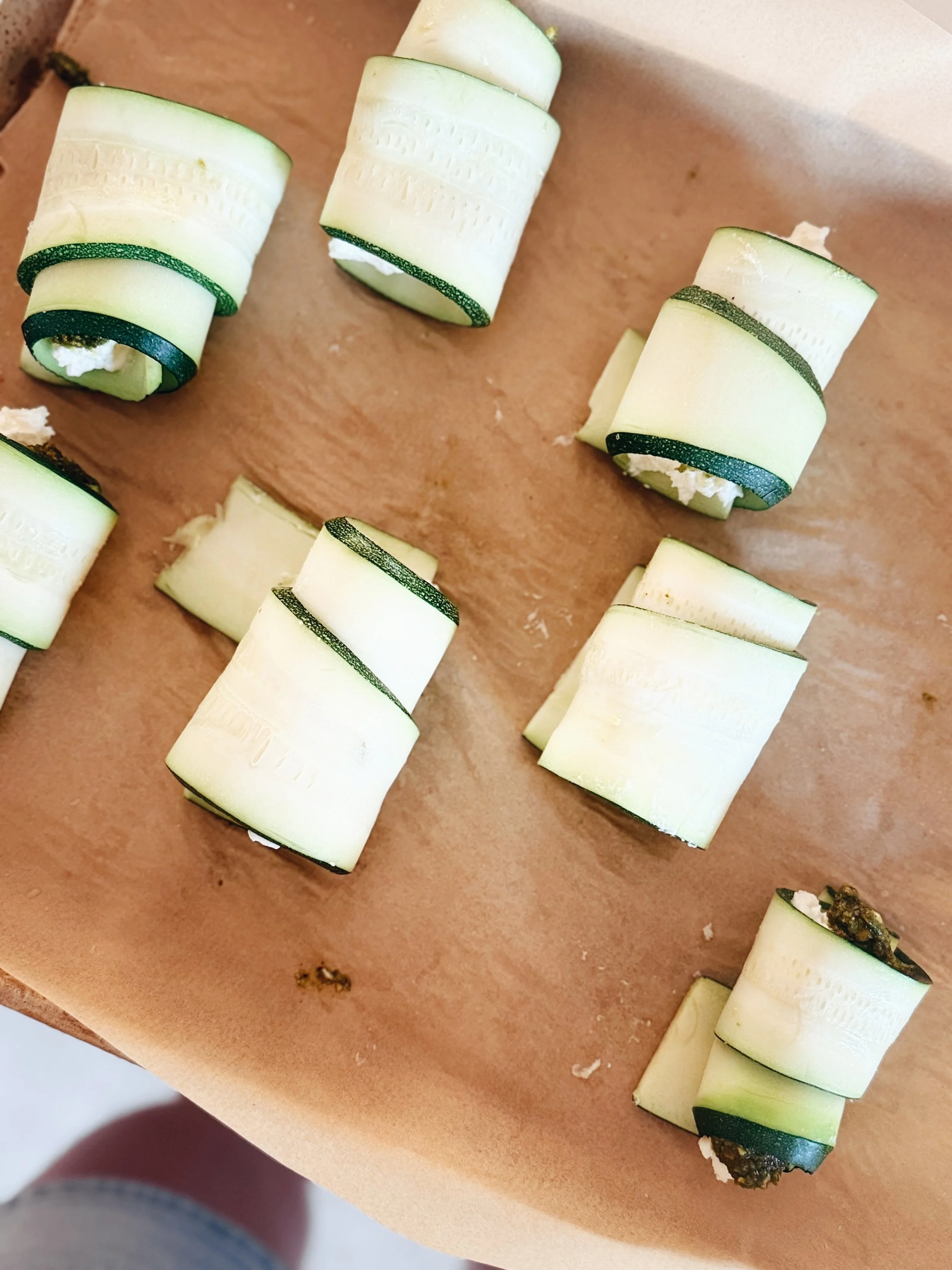 Zucchini Involtini with Fresh Tomato Sauce
