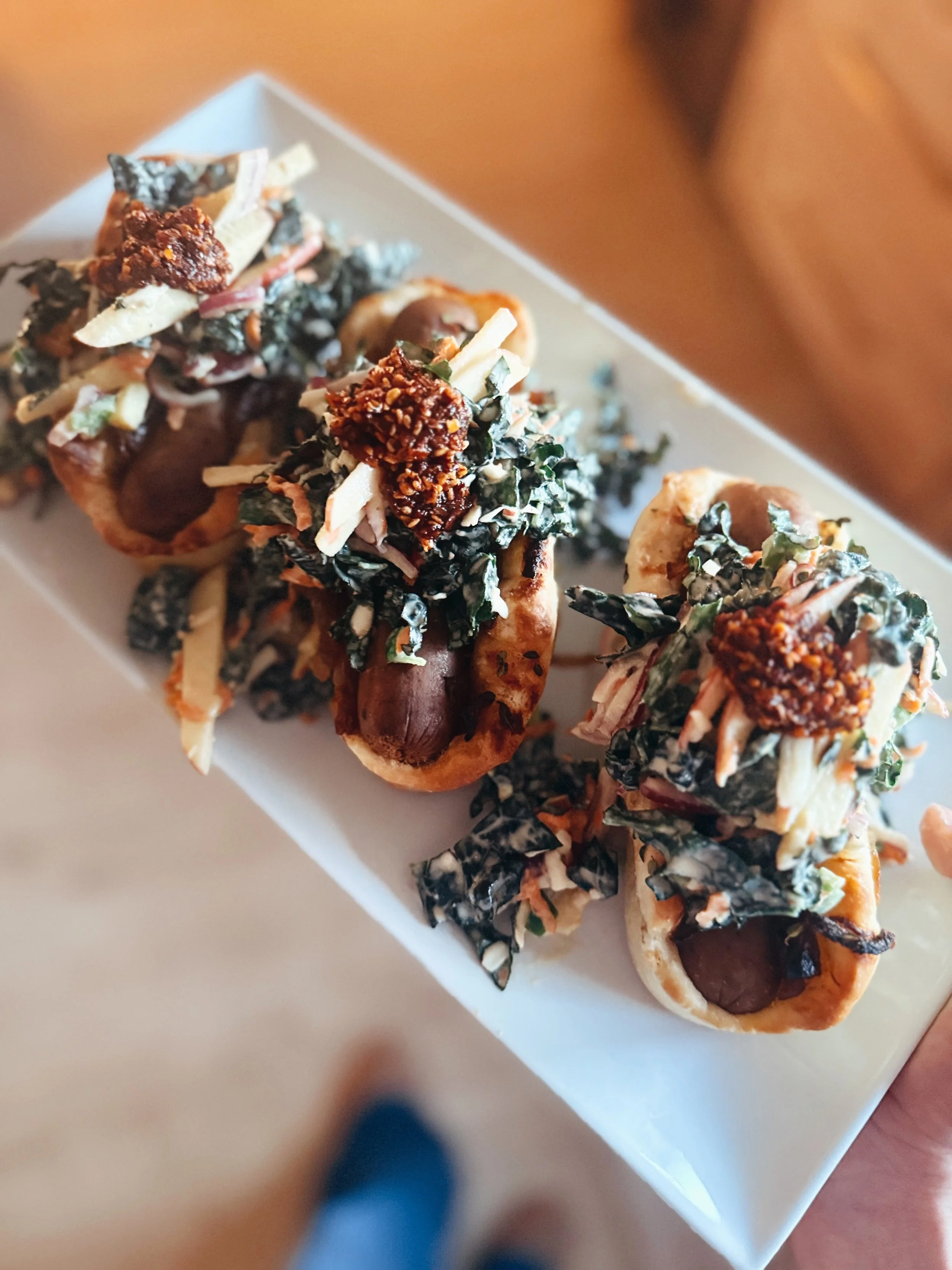 Focaccia Hot Dogs