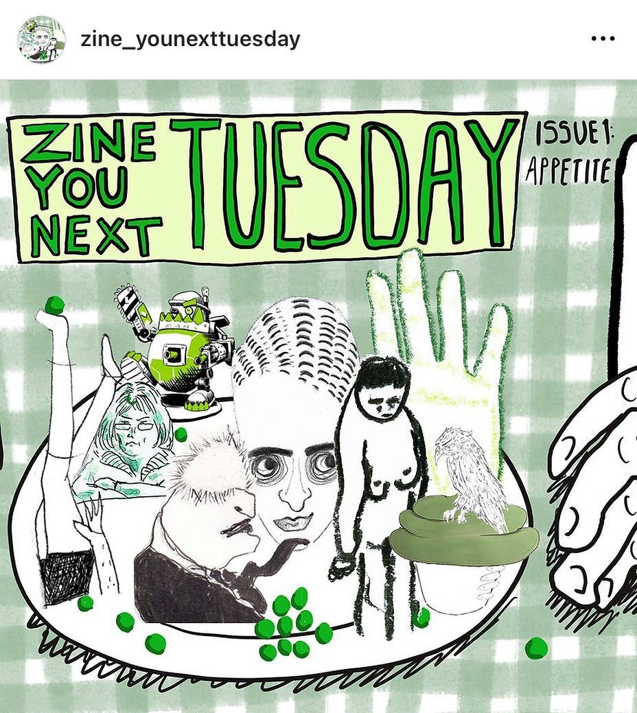 Wow! What an exciting piece of news! Congratulations @zine_younexttuesday for producing your first zine, on the theme of &ldquo;Appetite &ldquo;. It looks brilliant! Once again I am inspired and delighted by my former Graphic Narratives students @roy