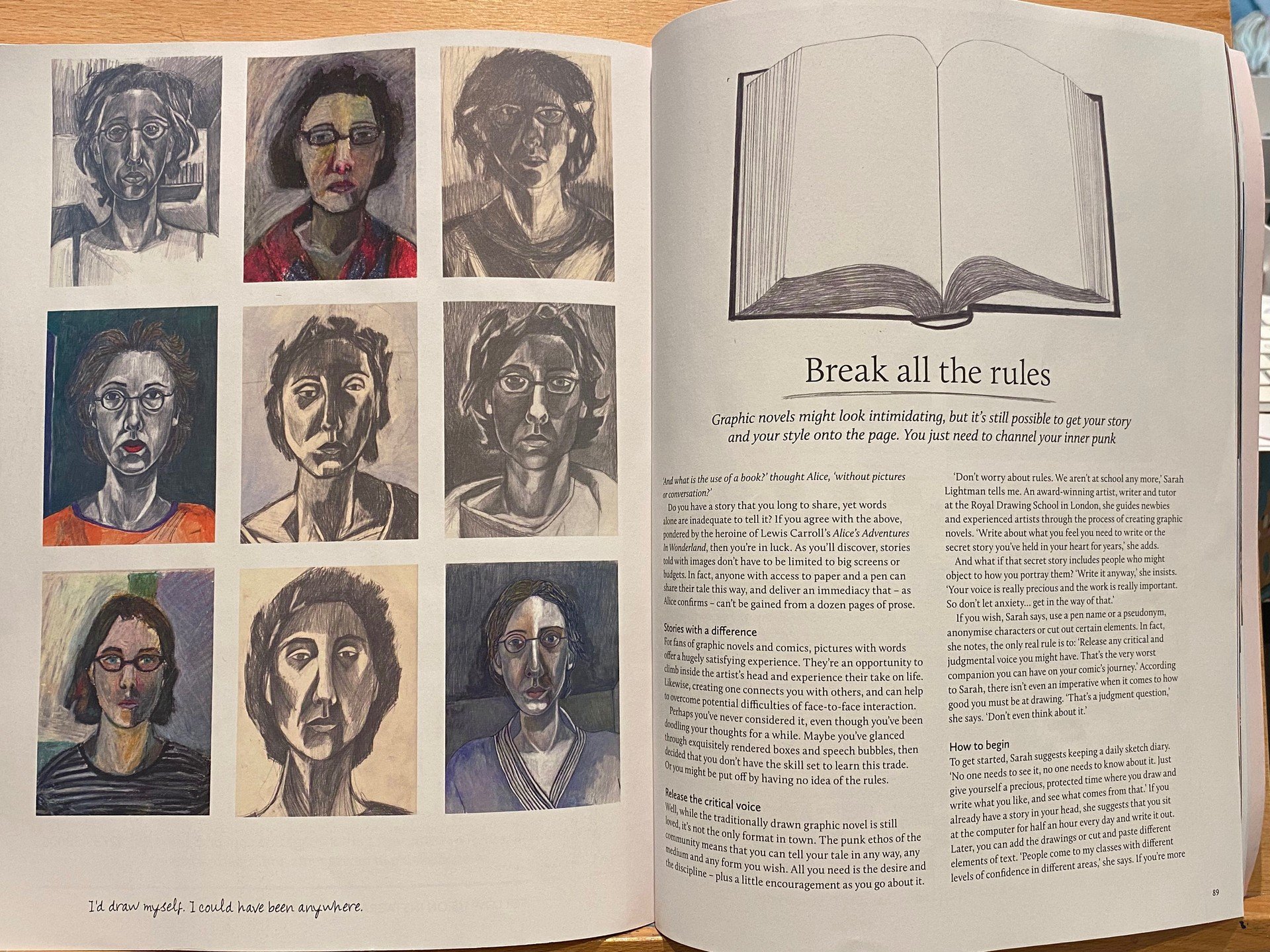 &quot;Breaking all the Rules&quot;, in Issue 64 of @justbreathemagazine by @stephanie_lam_1 . I was featured alongside @corinnepearlman with images from &quot;The Book of Sarah&quot; @myriadeditions . It's all very beautiful and a little taster of my