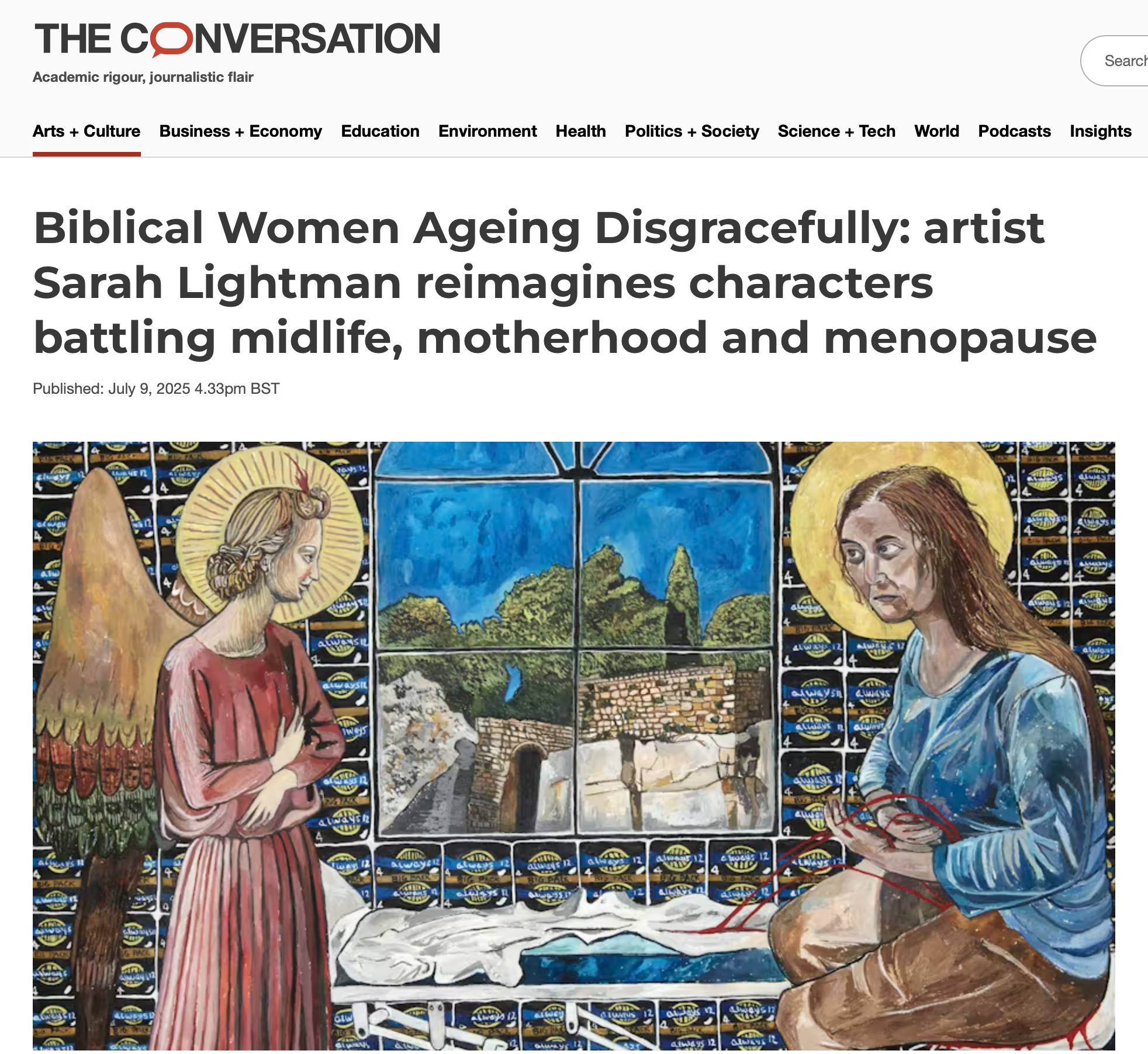 "Biblical Women Ageing Disgracefully" in The Conversation