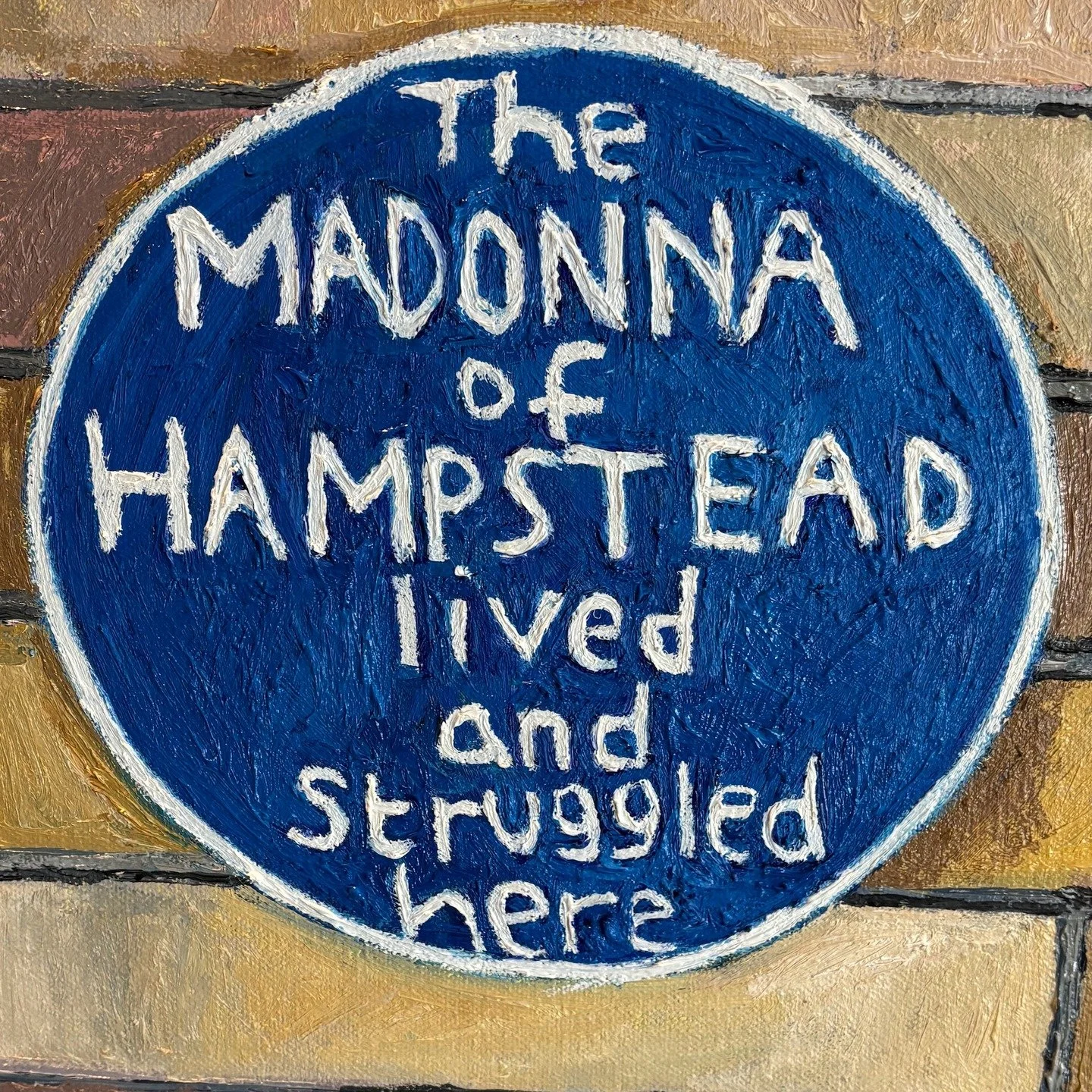 "The Madonna of Hampstead" (2025-2026)
Oil on Canvas
130 x 150cm
The struggle to parent over the summer months is real. Even for Madonnas.
With grateful thanks to @imsfire, Harry and "Fluffy". #summerparenting #minecraft #cats_of_