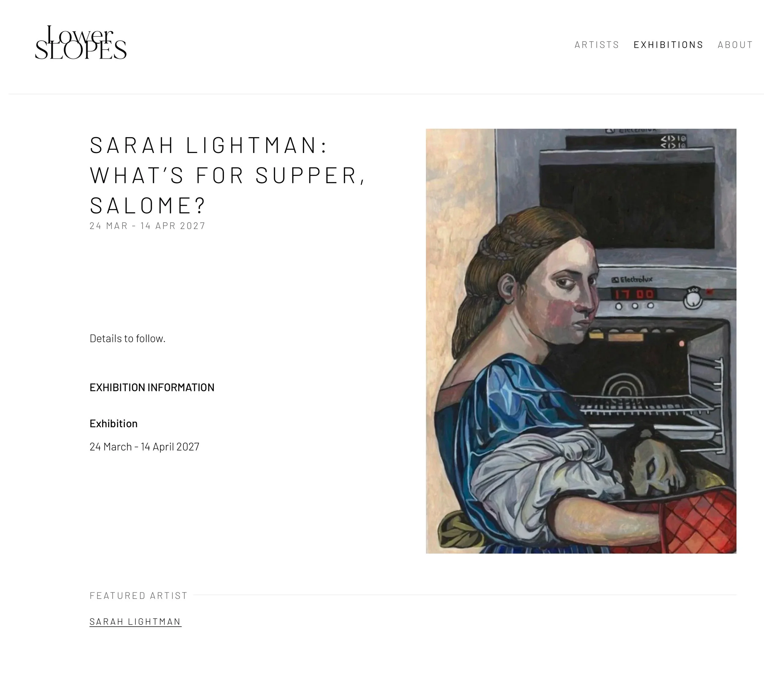 Something delicious to look forward to in 2027! More details to follow.... @lower_slopes_gallery