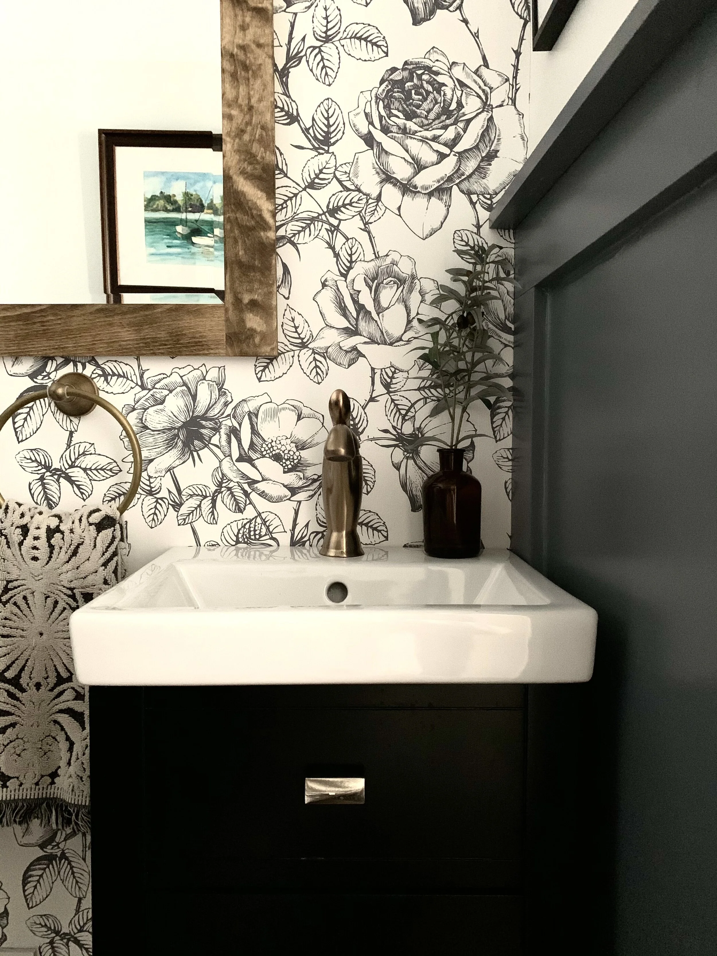 Modern + Vintage Powder Room Reveal — Kramer Street