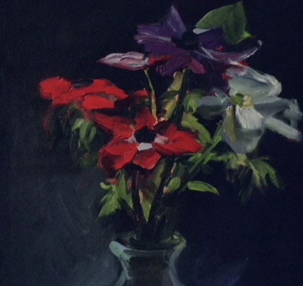 Dark Anenomes oil 16x16