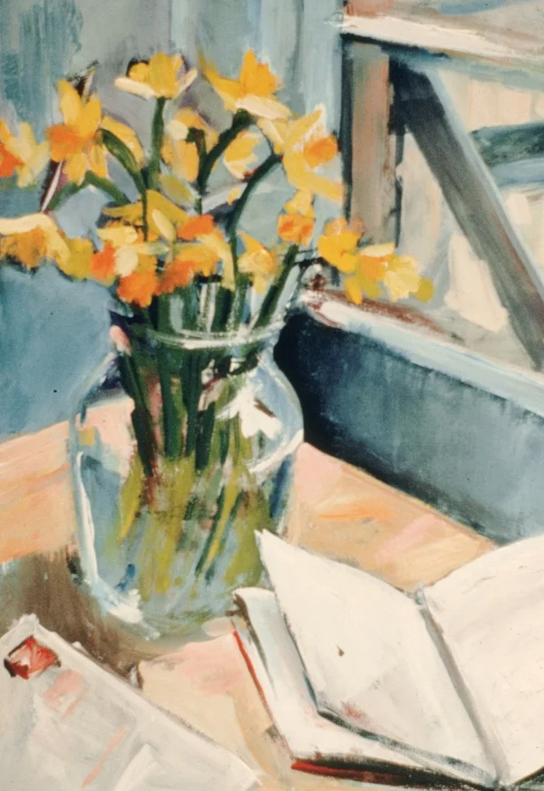 Daffodills casein 16x20