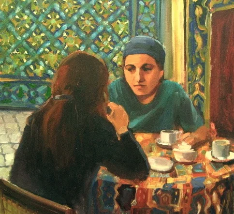 Turkish Tea Reader Oil 14x15