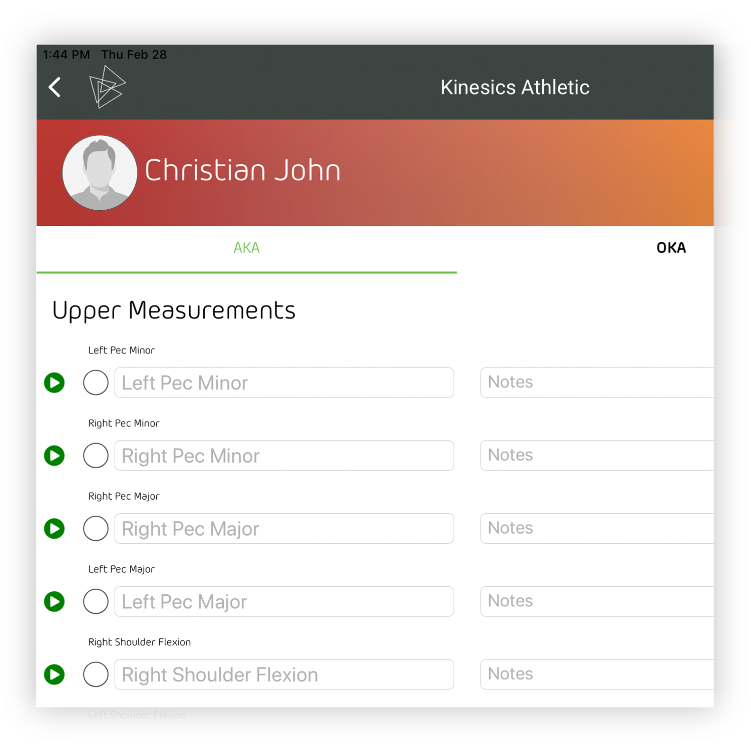 Range Of Motion Application Kinesics