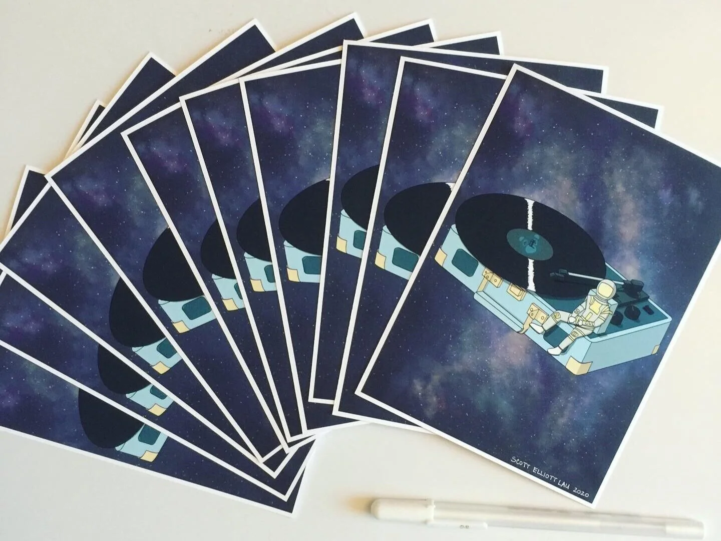 Space Vinyl Art Print