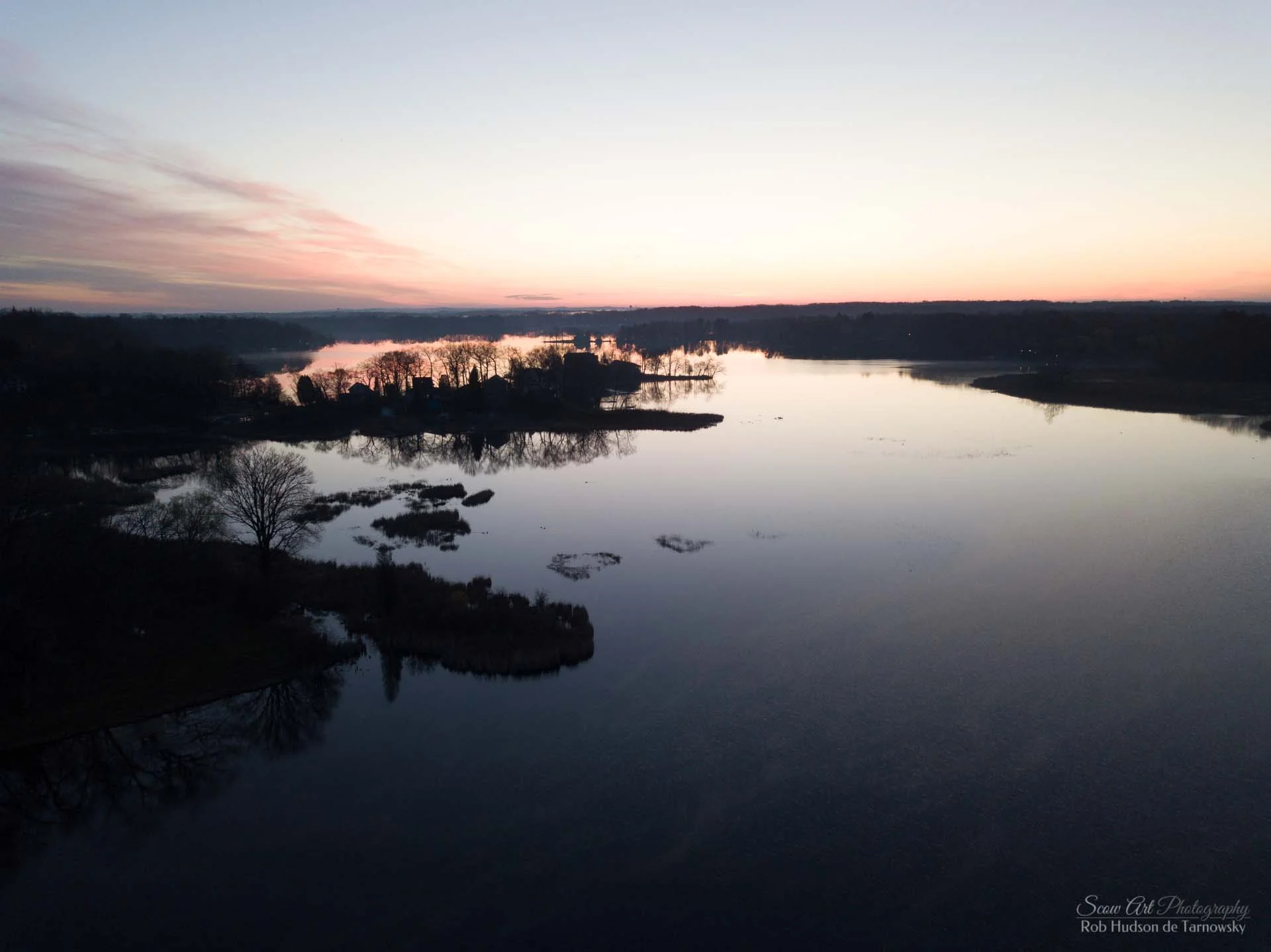Sunrise over the main channel