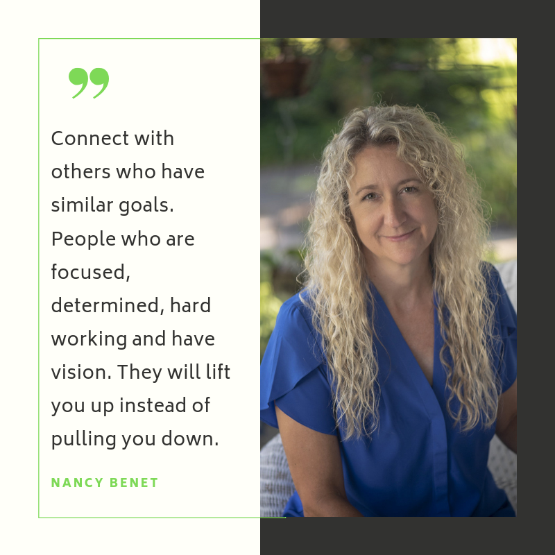 Connect with others who have similar goals. People who are focused, determined, hard working and have vision. They will lift you up instead of pulling you down..png