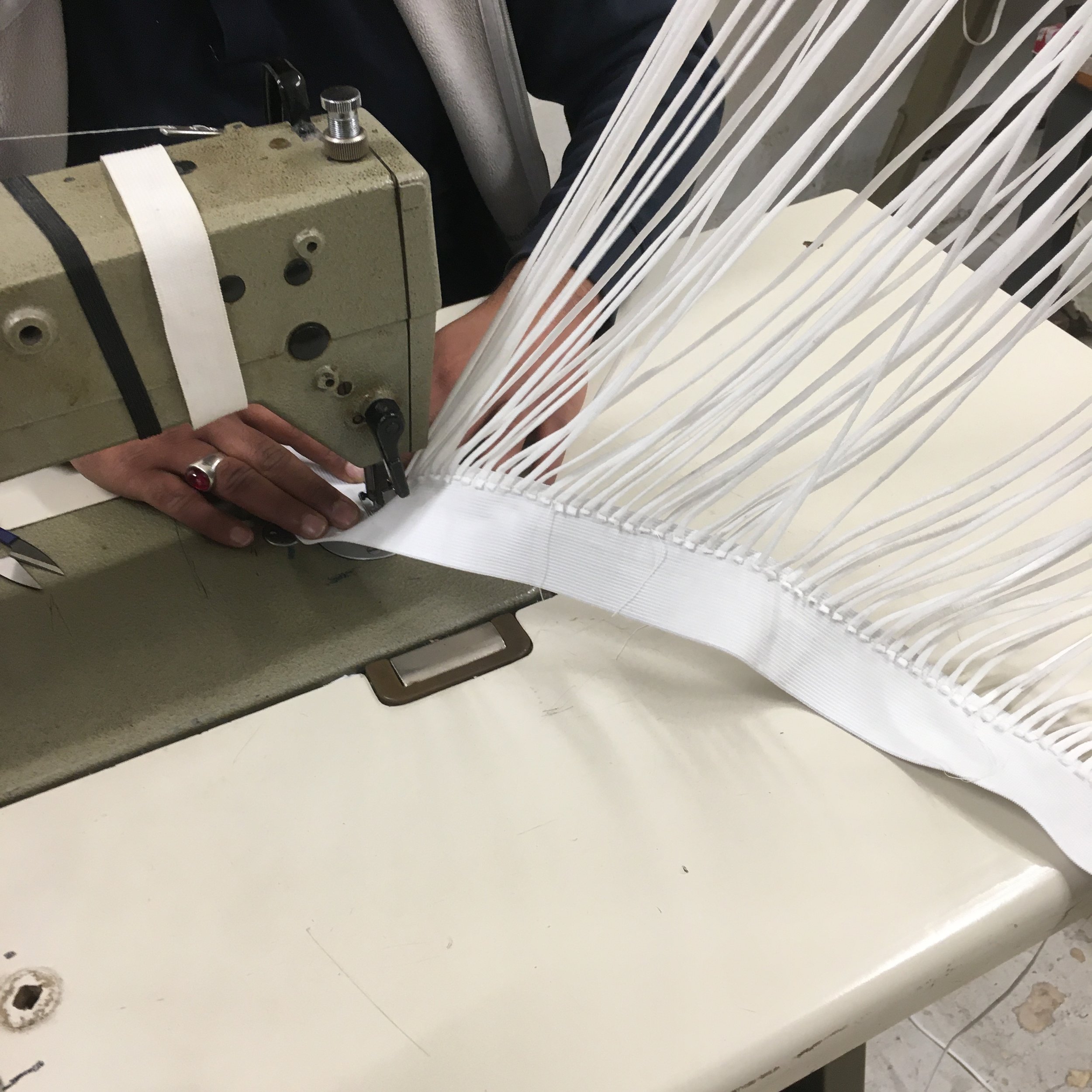  Sewing strings for performative structures used in “Loom” 