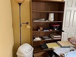 Six foot tall bookcase with adjustable shelves