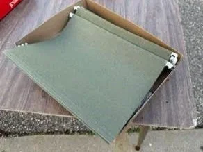 Two boxes of unused hanging file folders