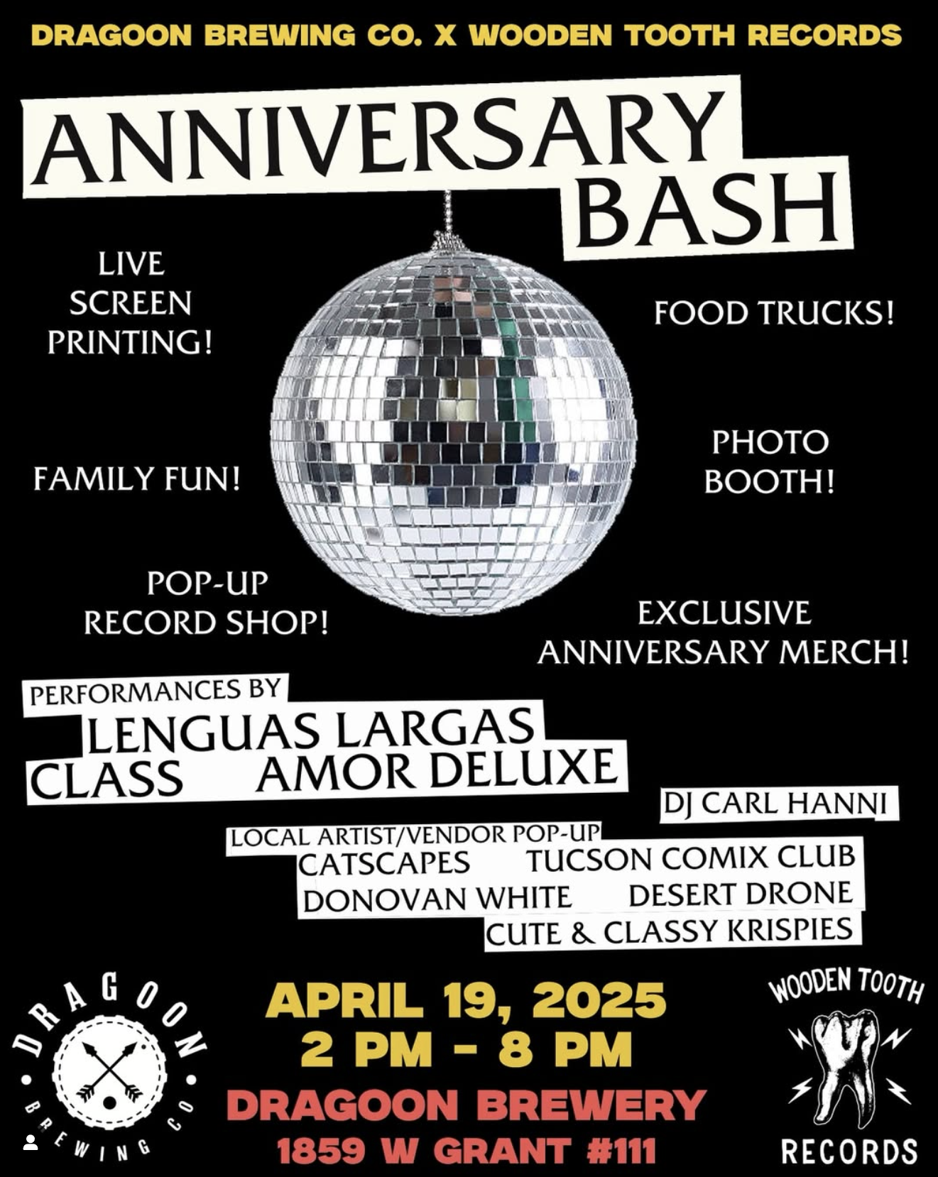 WOODEN TOOTH 10 YEAR ANNIVERSARY PARTY!