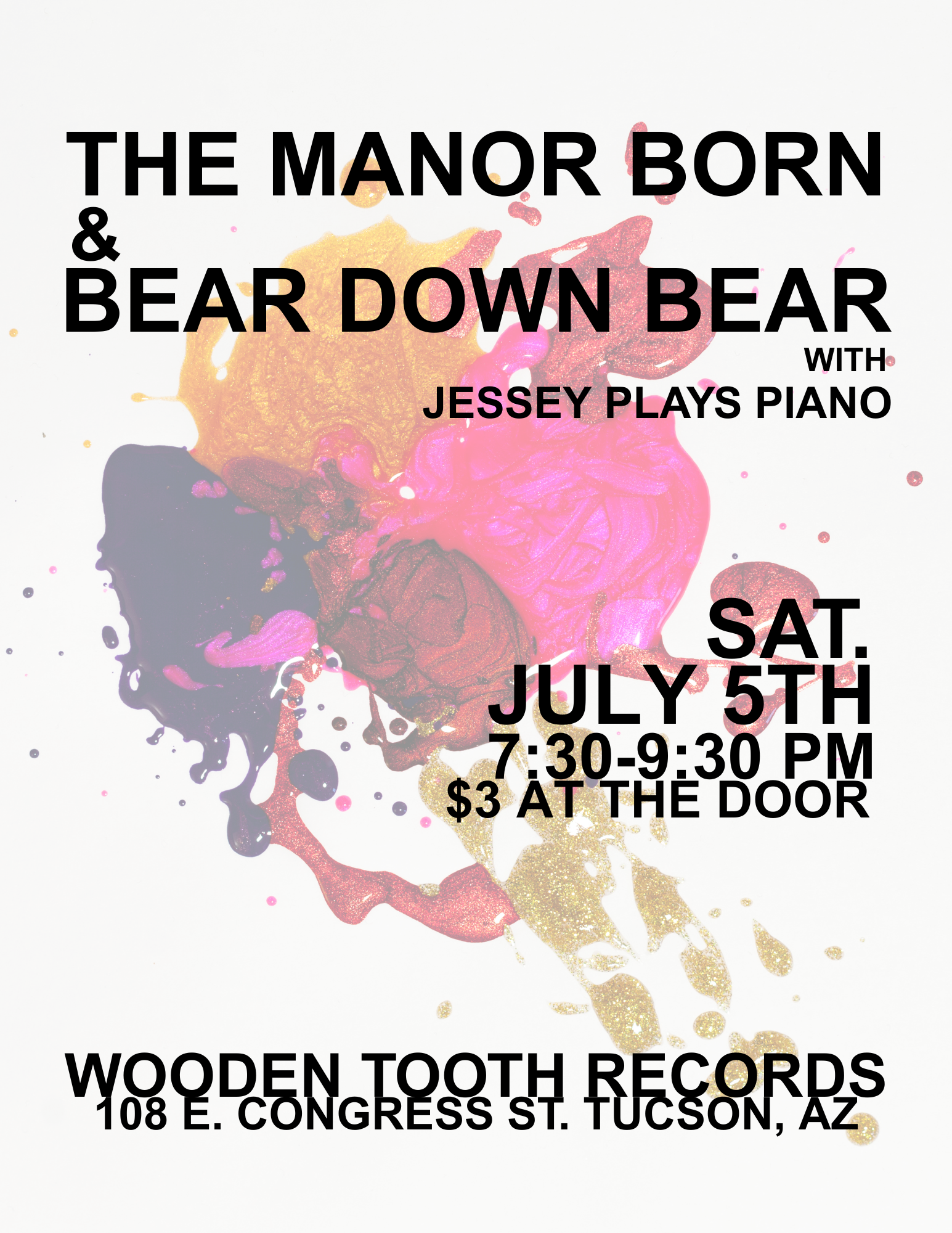 Bear Down Bear, The Manor Born, and Jessey Plays Piano