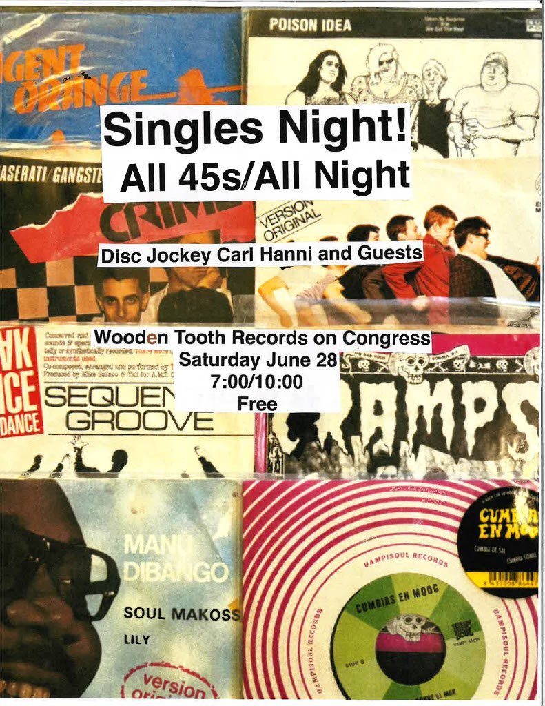 45 singles night with DJ Carl Hanni and special guests!