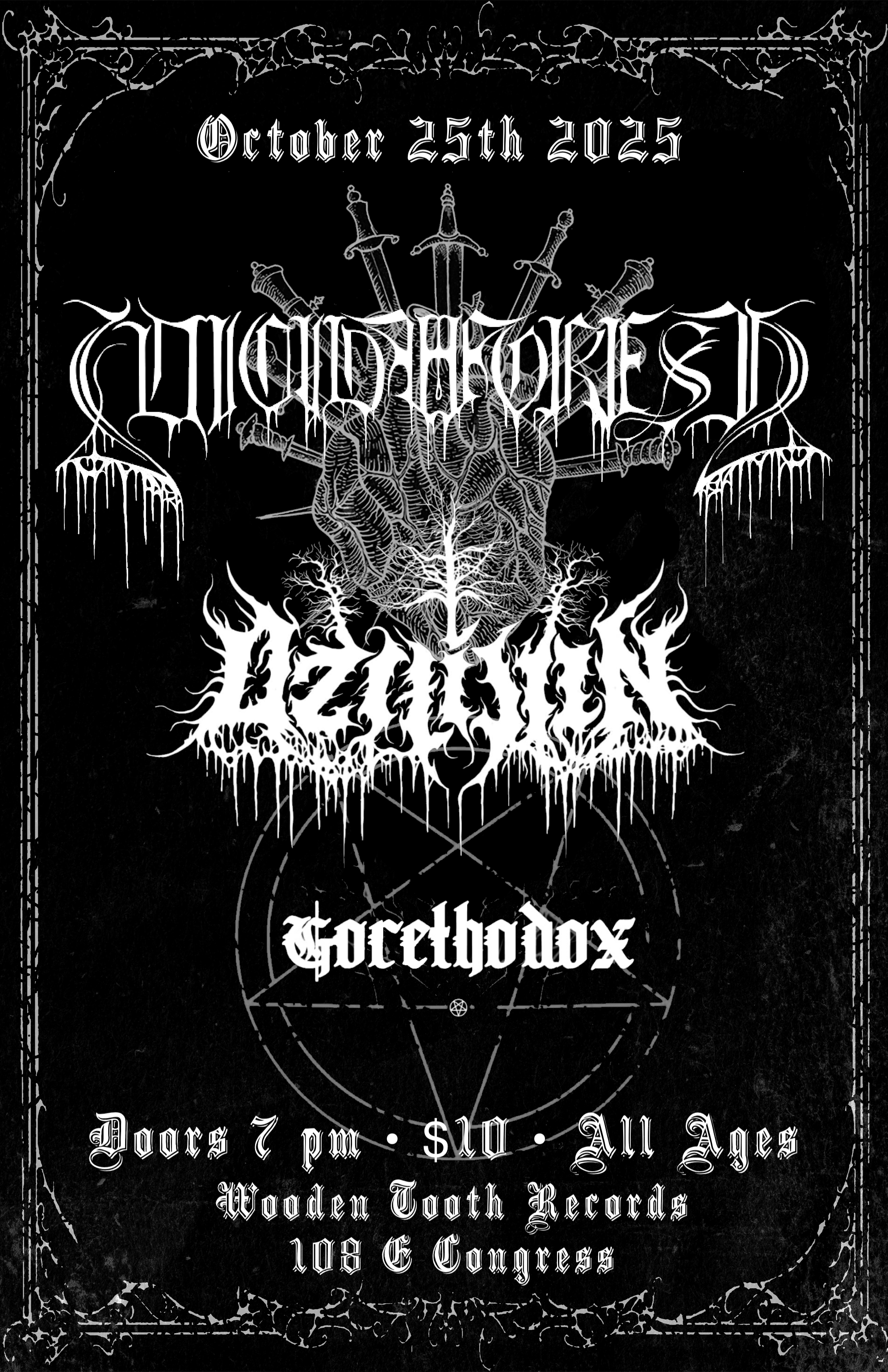 Suicide Forest Tour Kickoff with Gorethodox and Dziłíjiin