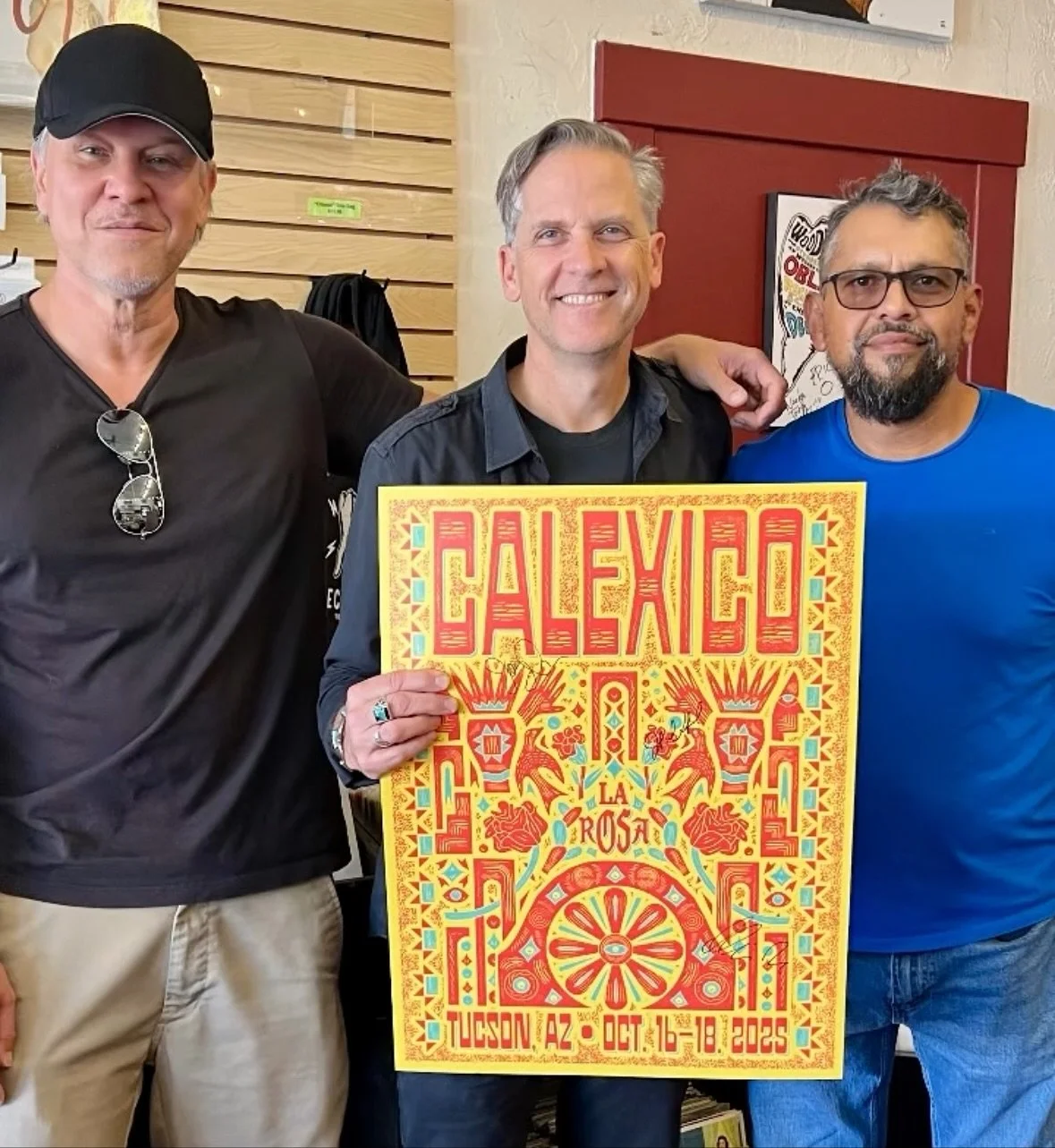 Thanks @casadecalexico for coming by to drop off some posters from their weekend of sold out shows at @larosatucson, and signing them to boot!
Posters are FREE while supplies last, and are available at our 7th St location!