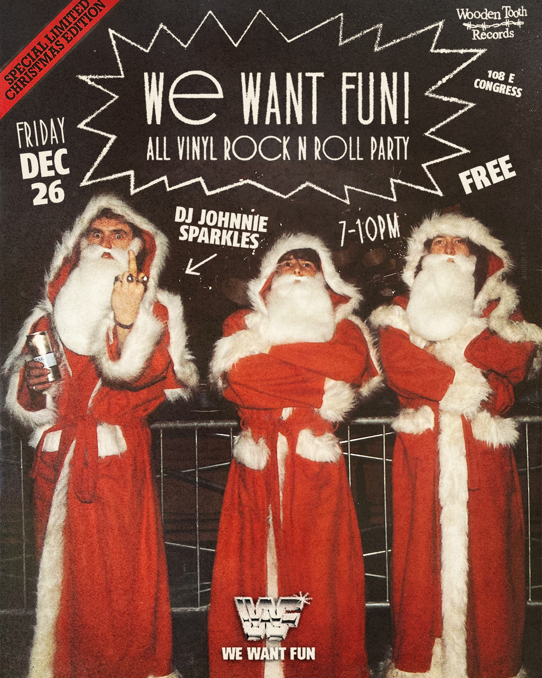 We Want Fun! All Vinyl Rock 'n Roll Party with DJ Johnnie Sparkles