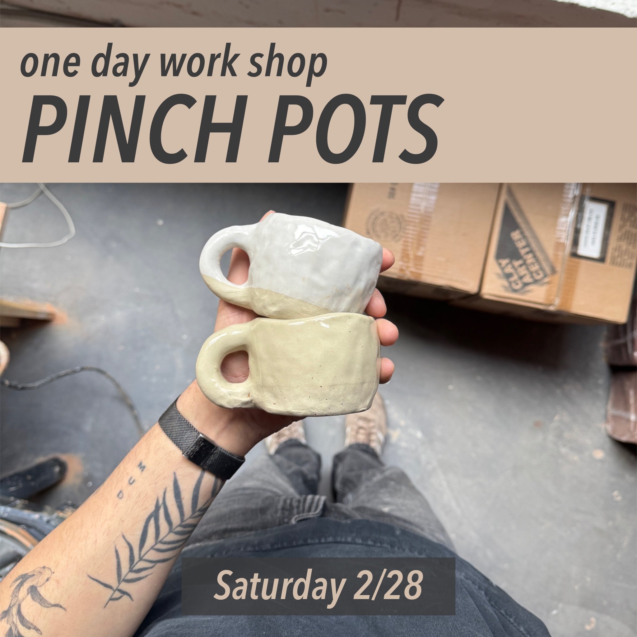 Pinch Pots - Mugs (2/28/26)