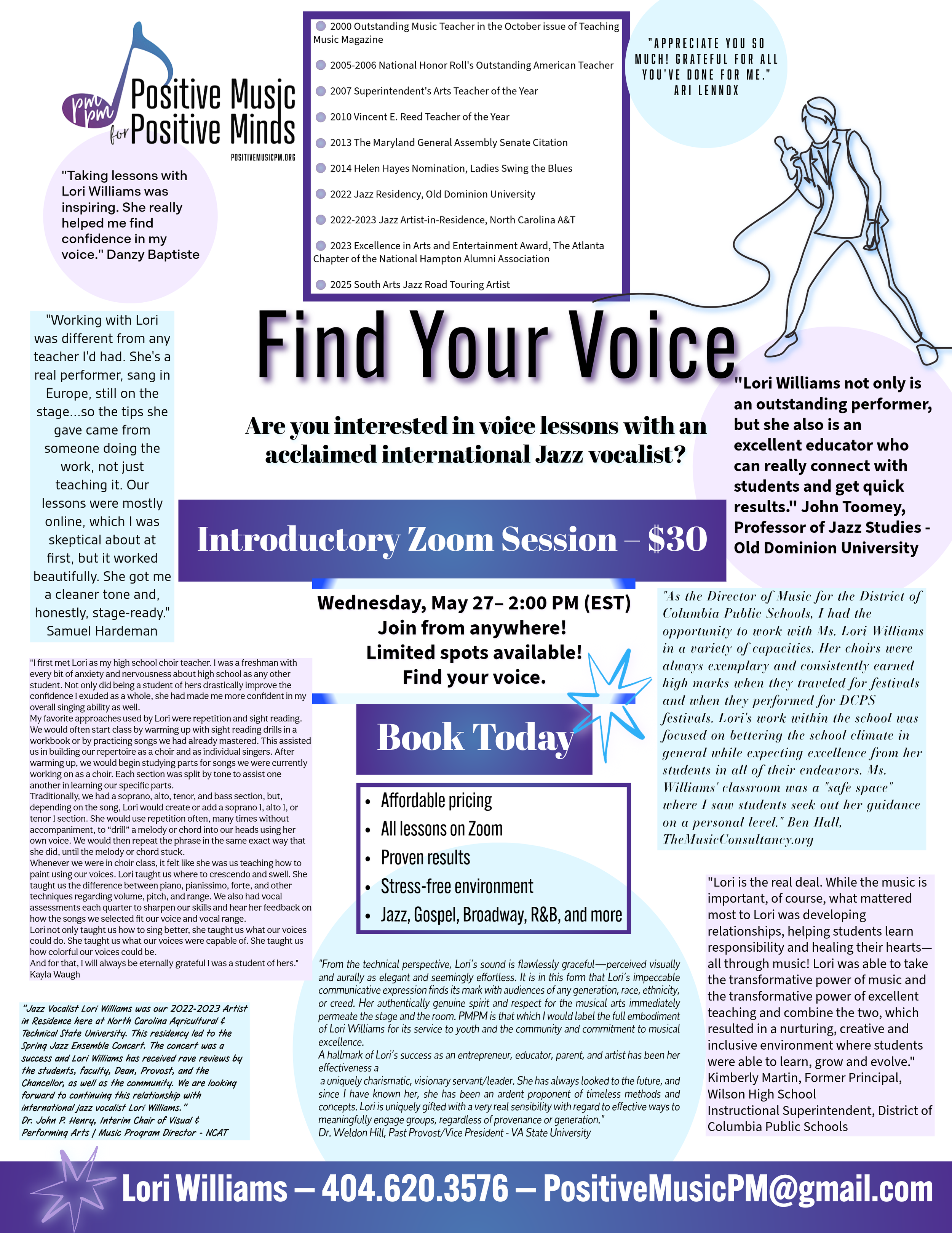 Introductory Voice Lesson Zoom