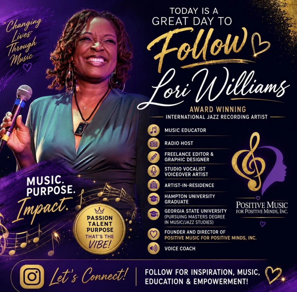 Follow and connect with Lori Williams