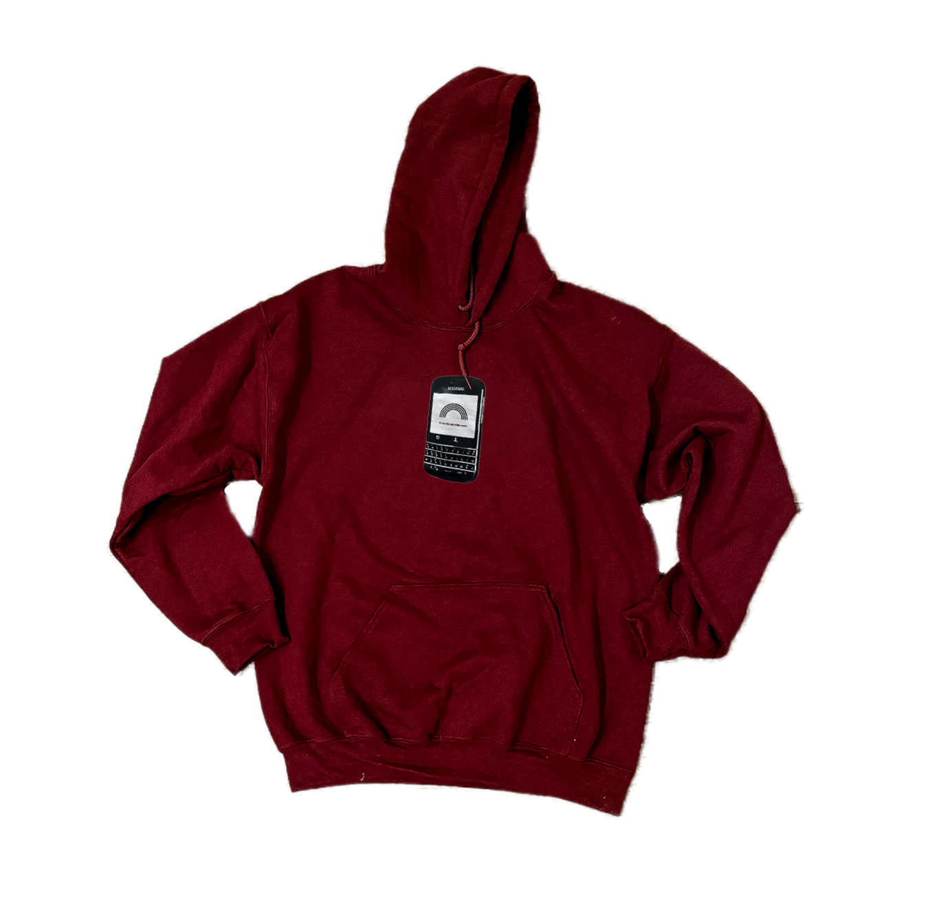 BlackBerry Technology Hoodie (Burgundy) — Inherent Bummer