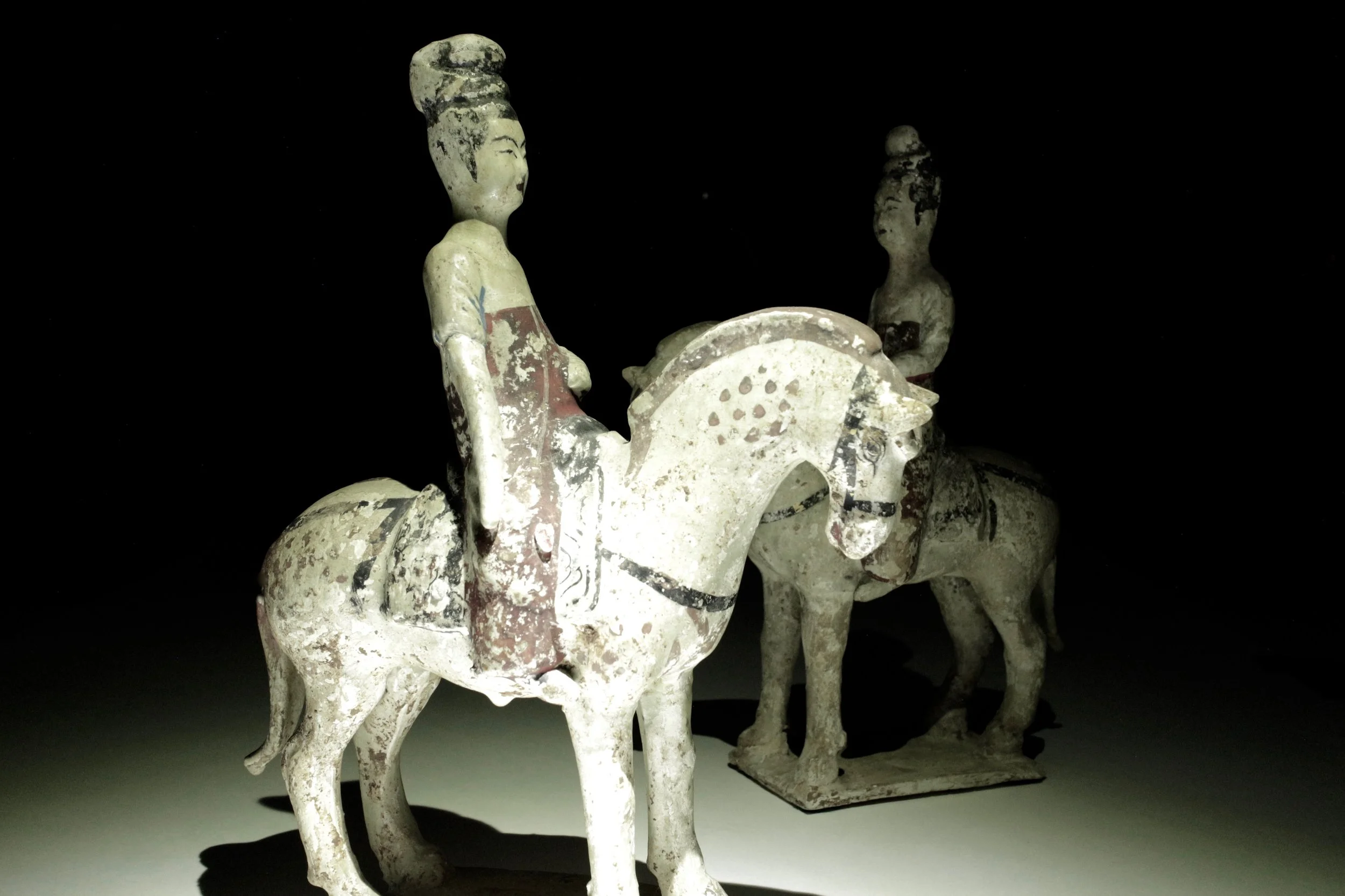 EQUESTRIAN TOMB FIGURES