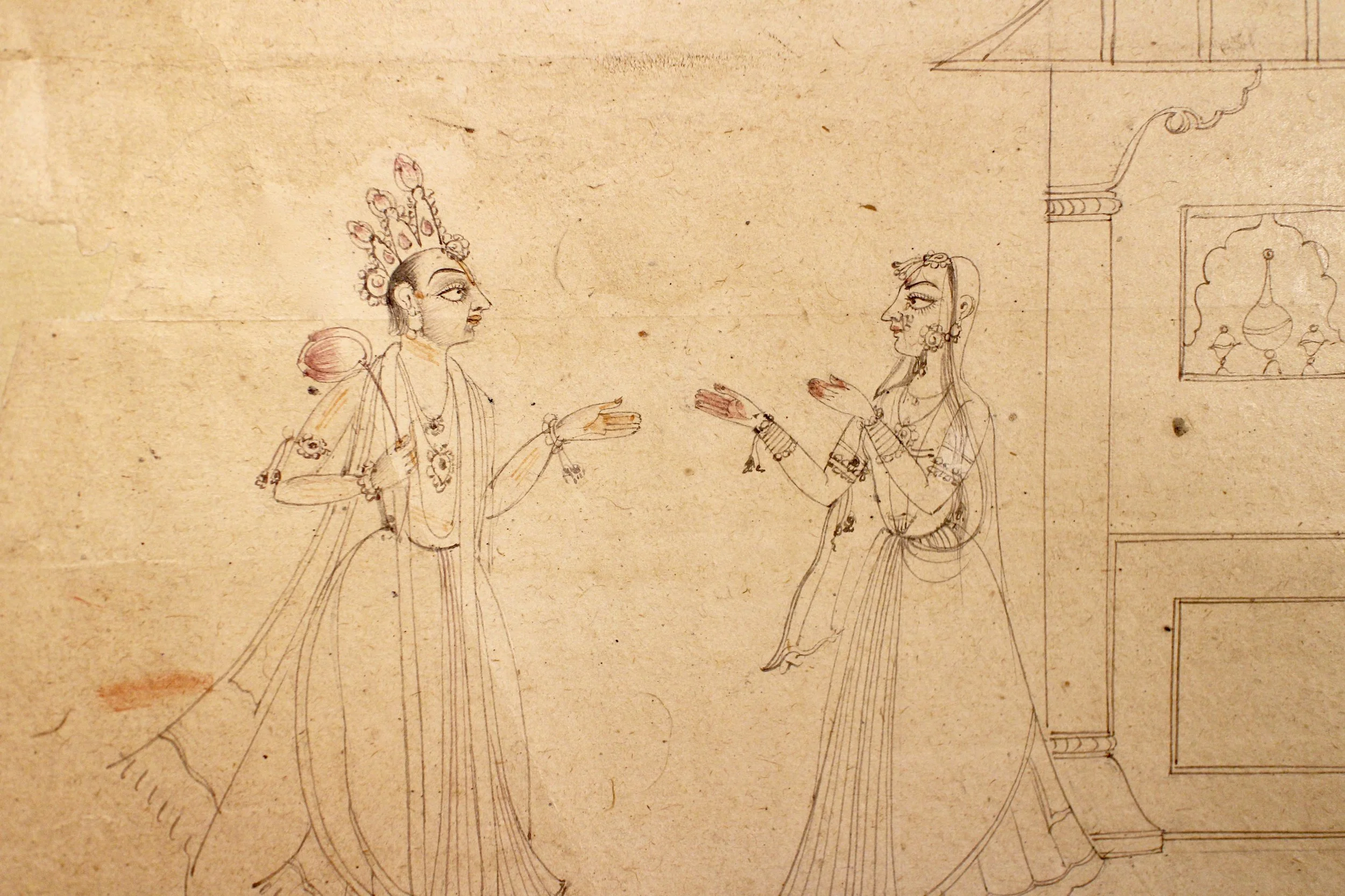 Early Basohli Study for a Ragamala illustration