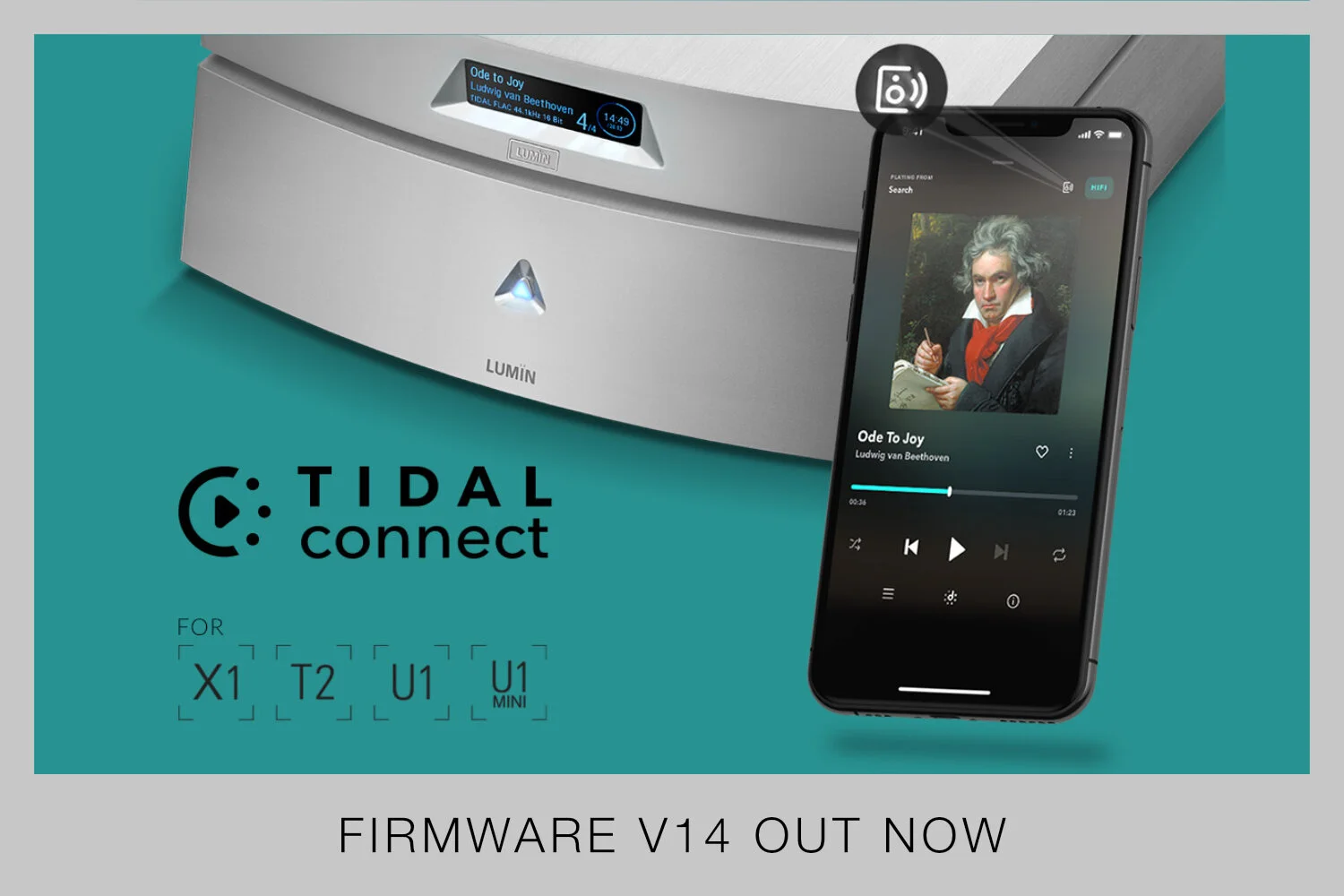 TIDAL Connect now on LUMIN X1 / T2 / U1 / U1 MINI