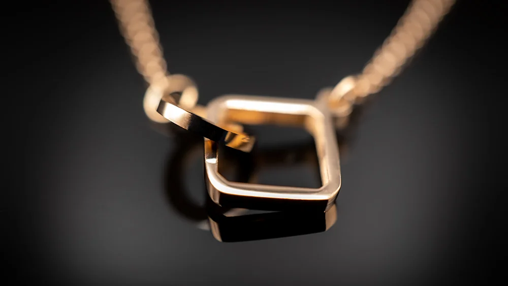 Rose Gold Square Cross Round Circle 