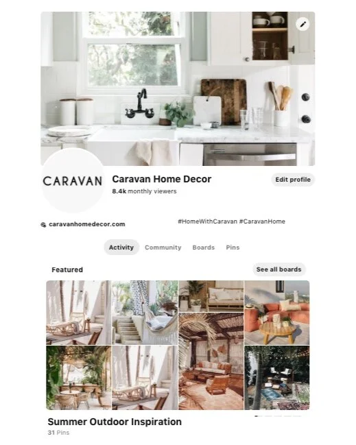 Pinterest Page July 2020