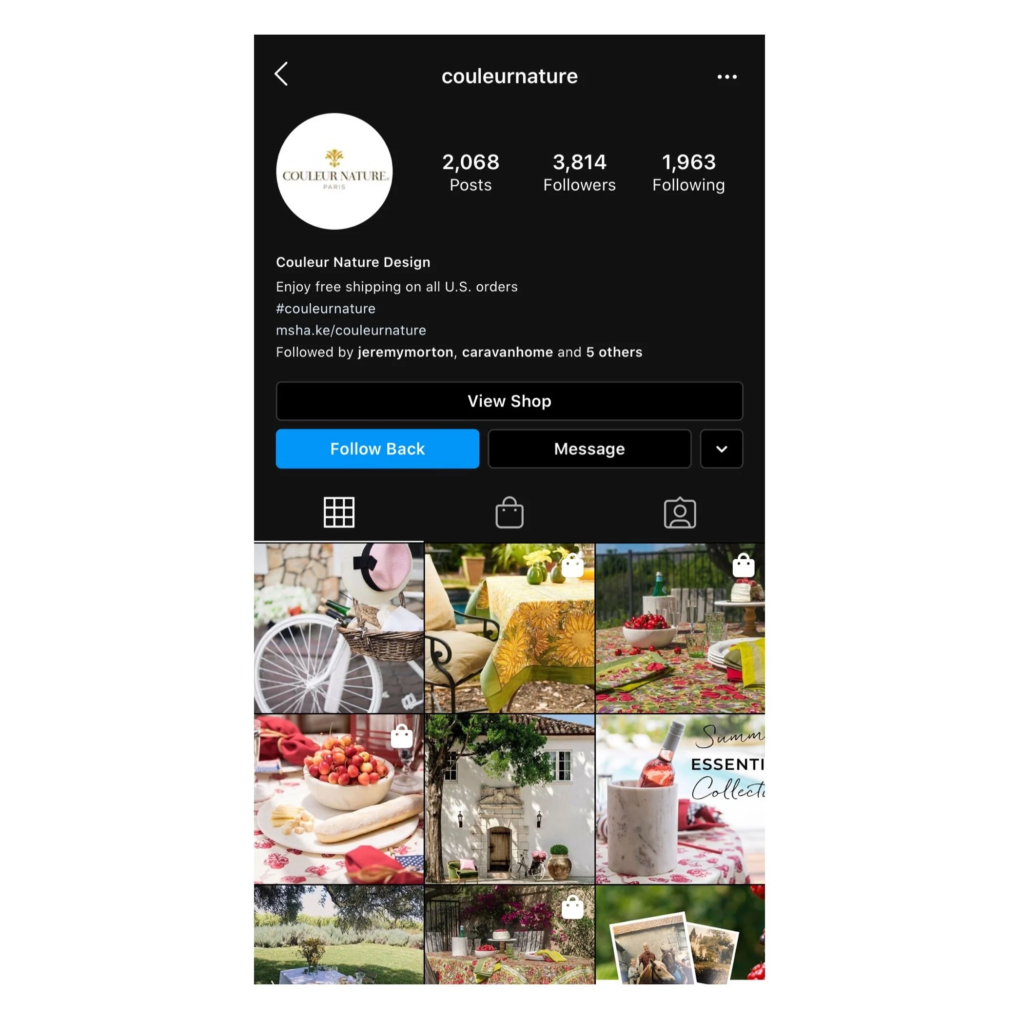 Instagram Profile July 2020