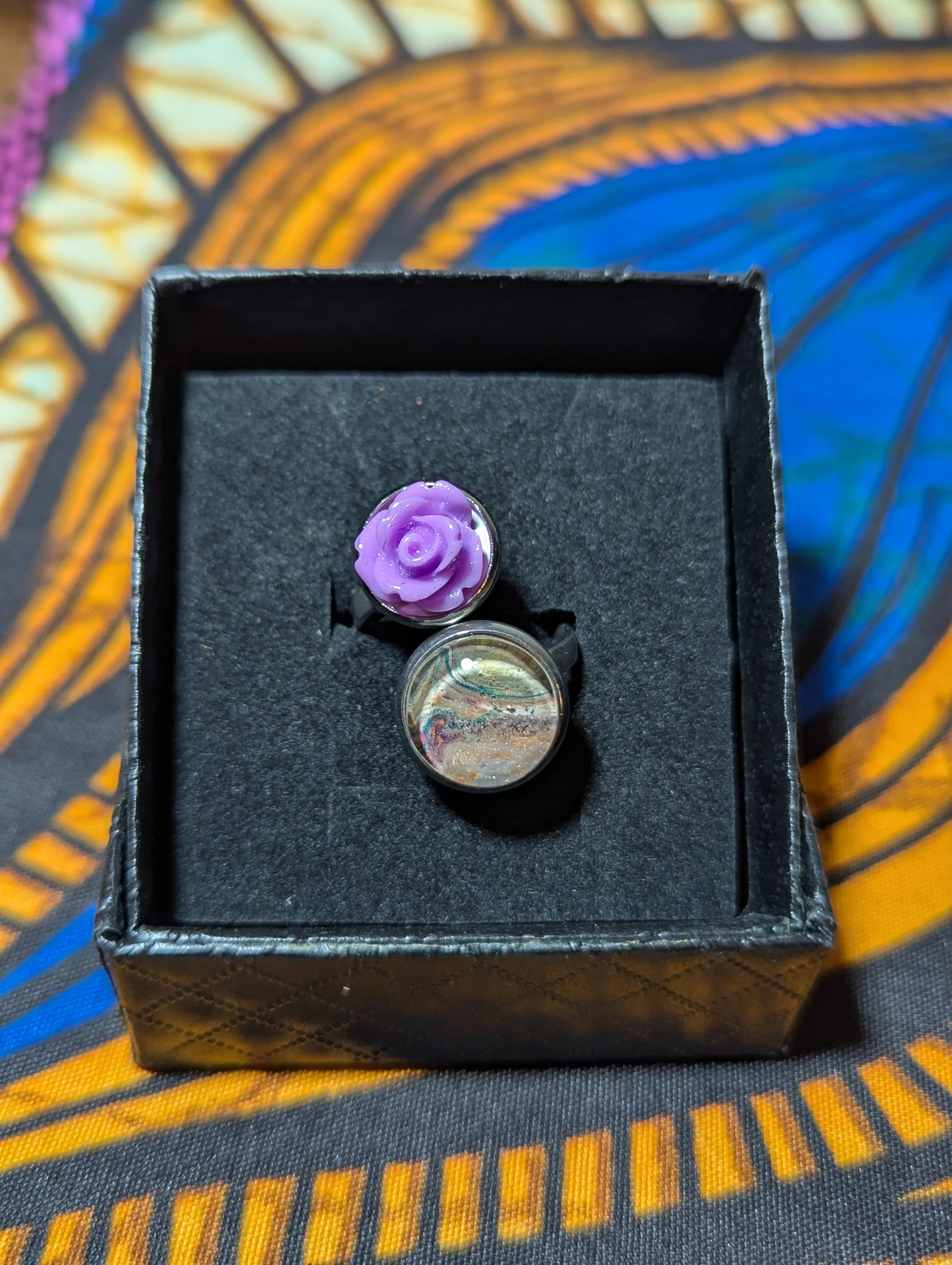 Rose stainless steel ring #20