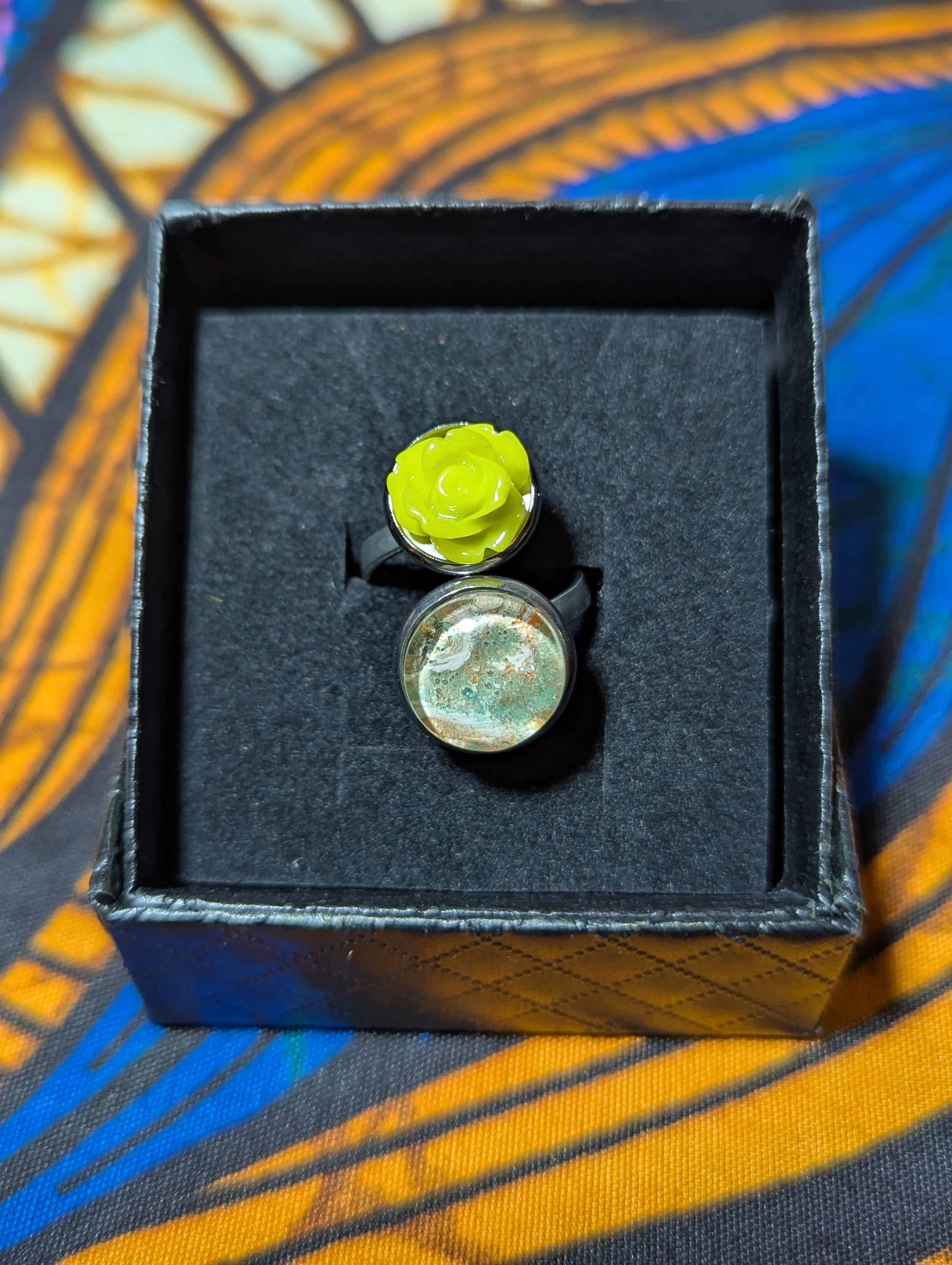 Rose stainless steel ring #19