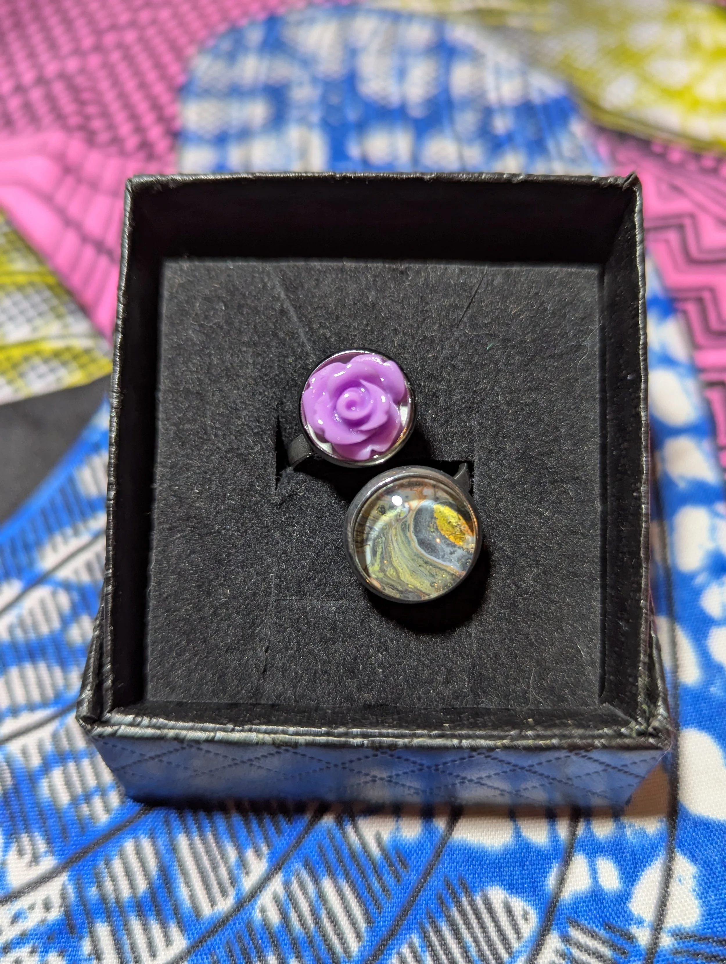 Rose stainless steel ring #67