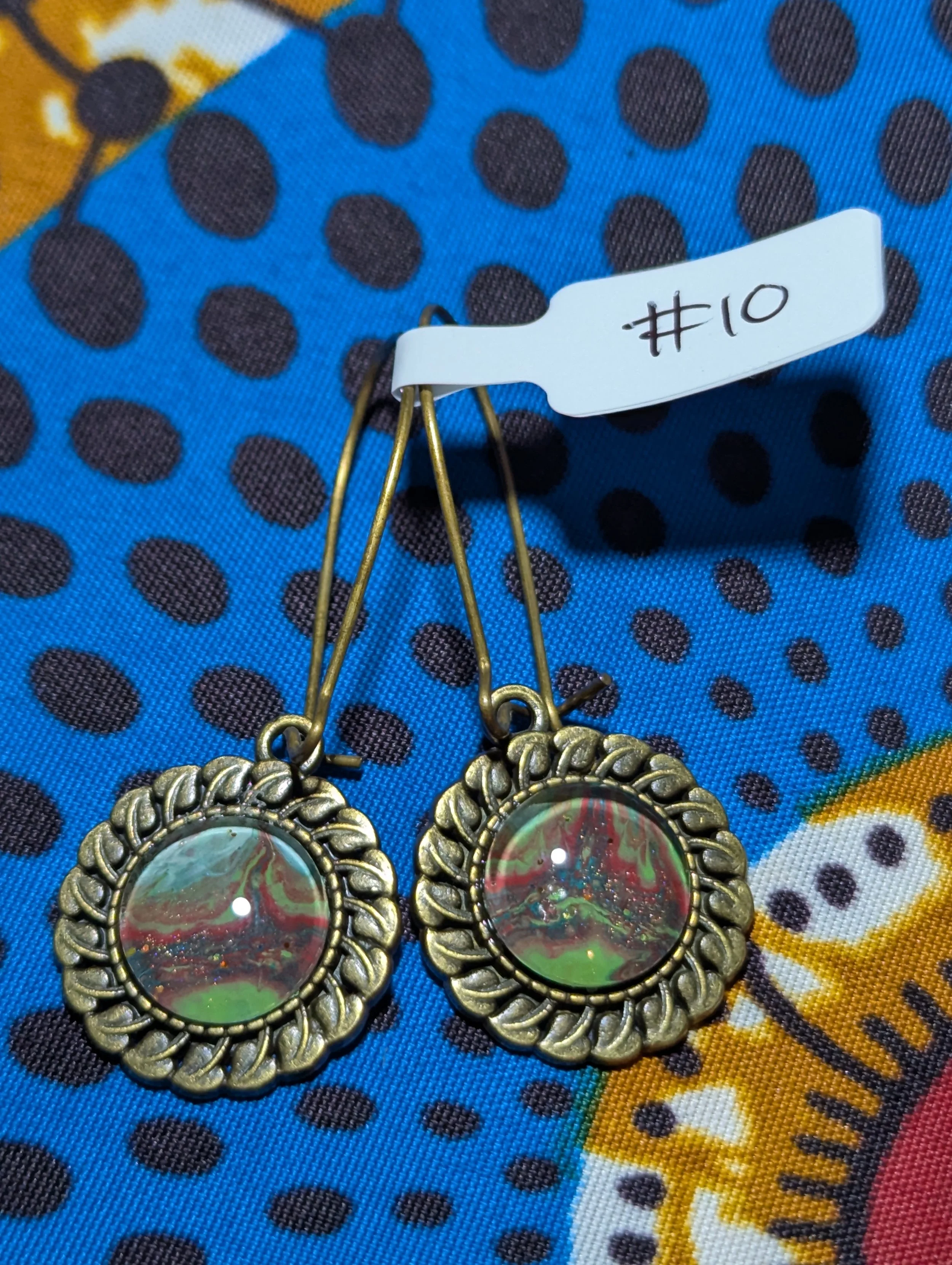 25mm hook with bronze flower#10